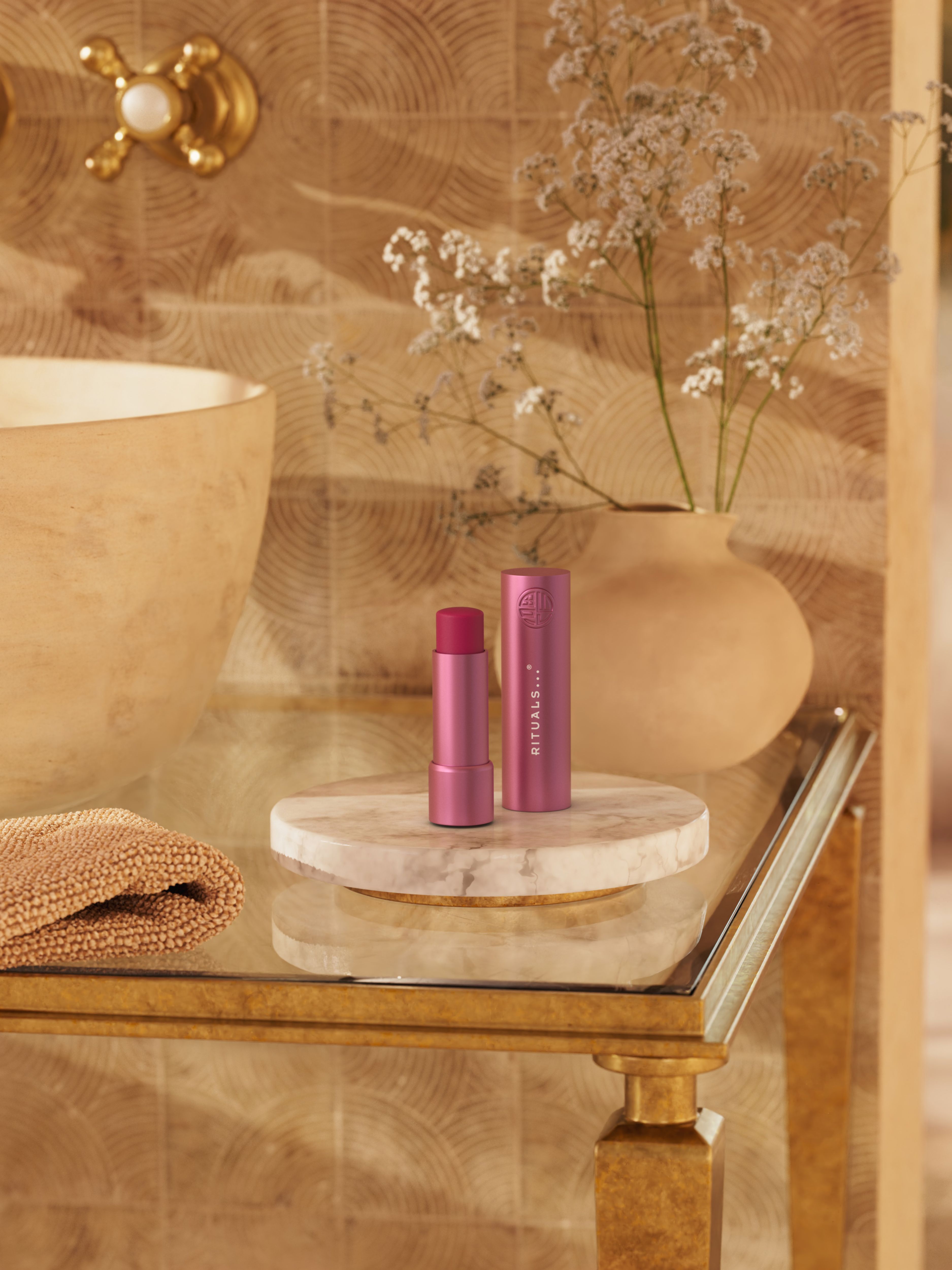 Fortune Balms - Pink Lifestyle with Product