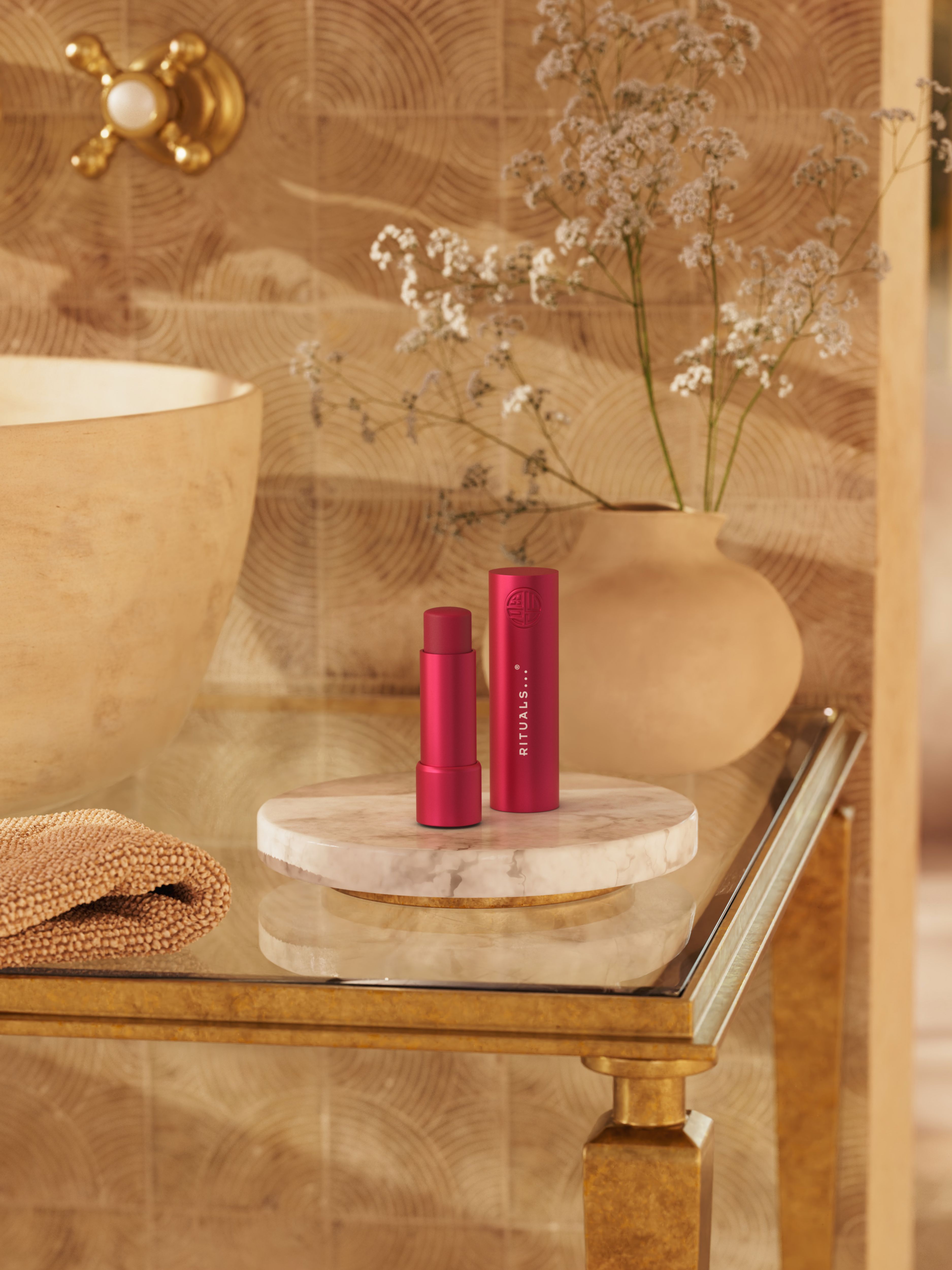 Fortune Balms - Red Lifestyle with Product