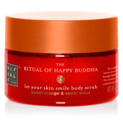 rituals shower scrub happy buddha
