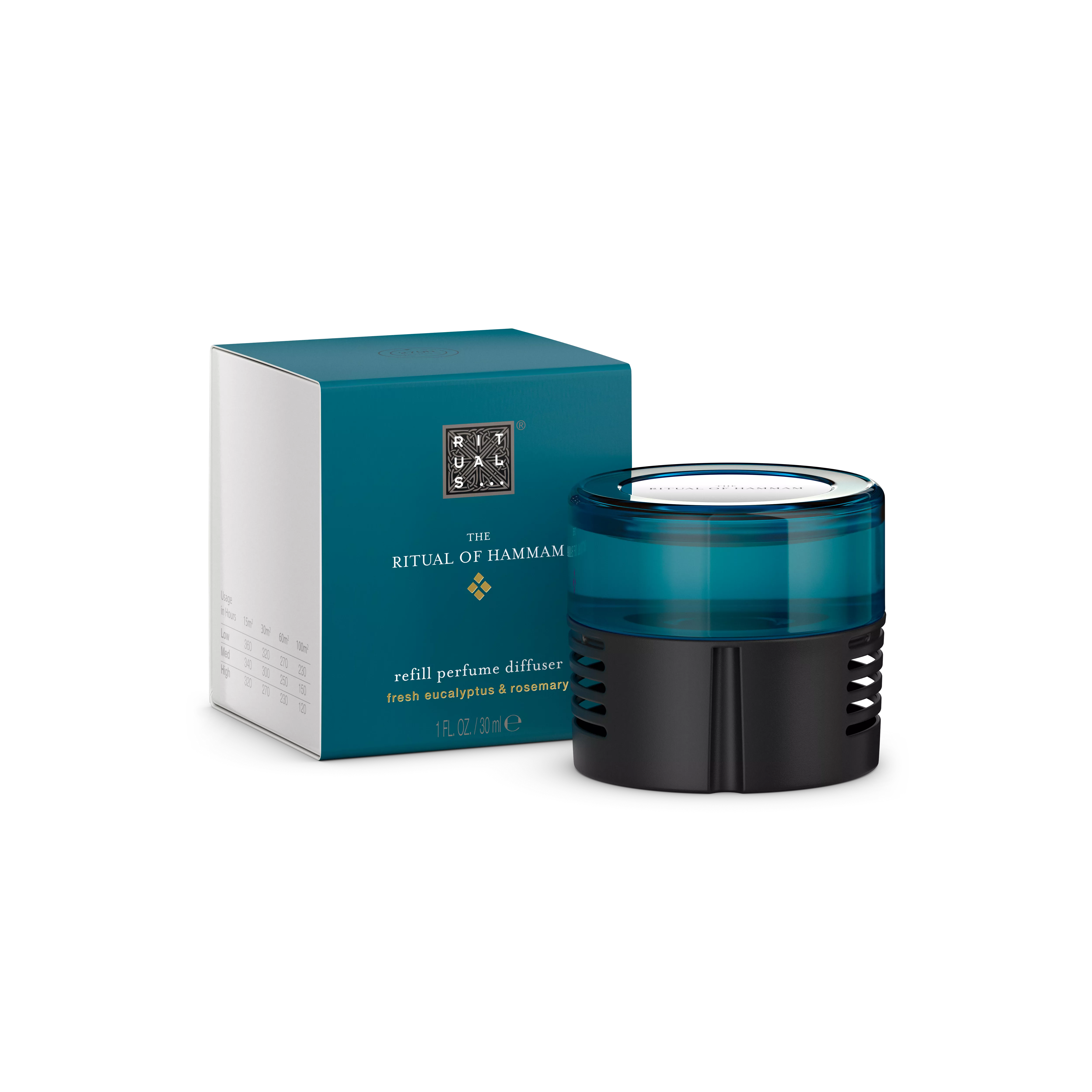 rezervă difuzor de parfum, hammam, Albastru, 30 ml, RITUALS