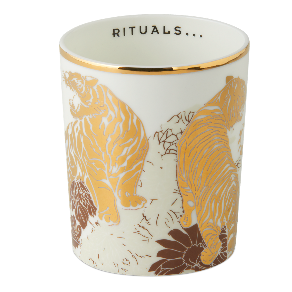 Private Collection Accessories, Luxury Candle Holder - Golden Tiger