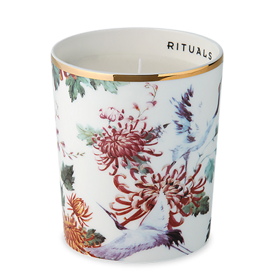 Private Collection Accessories, Luxury Candle Holder - Tropical Cranes