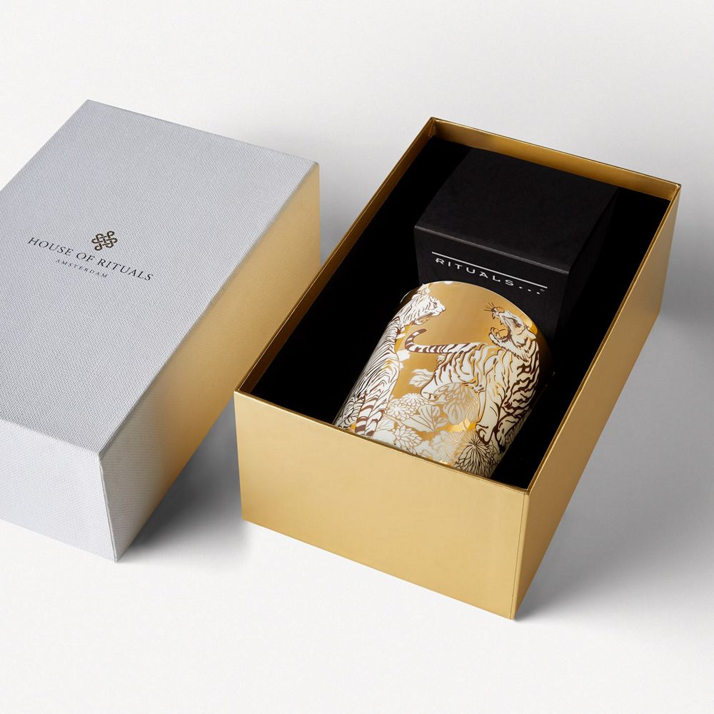 Private Collection Accessories, Luxury Candle Holder - White Tiger