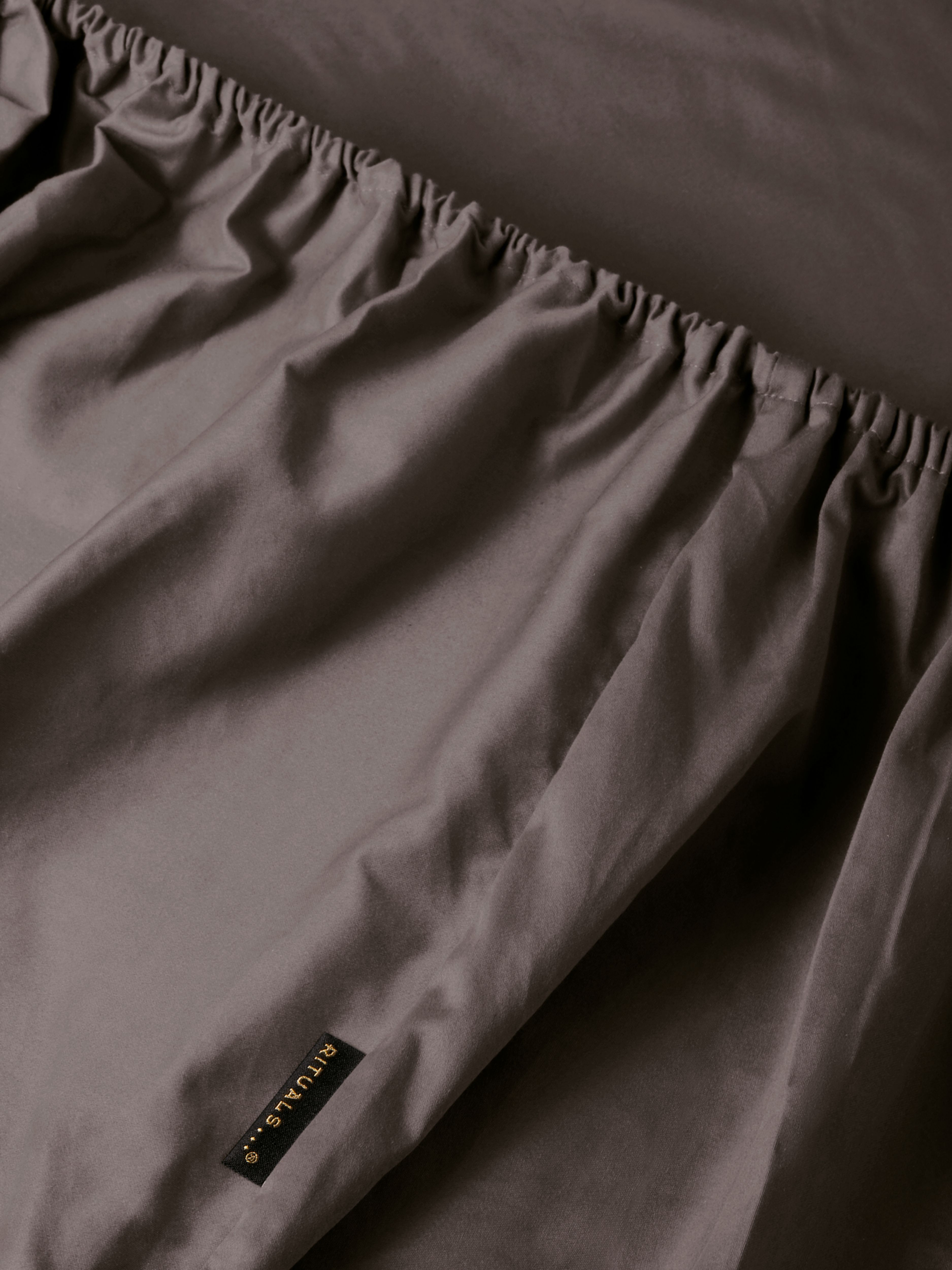 Singapore Satin Cotton Fitted Sheets 180x200cm Grey