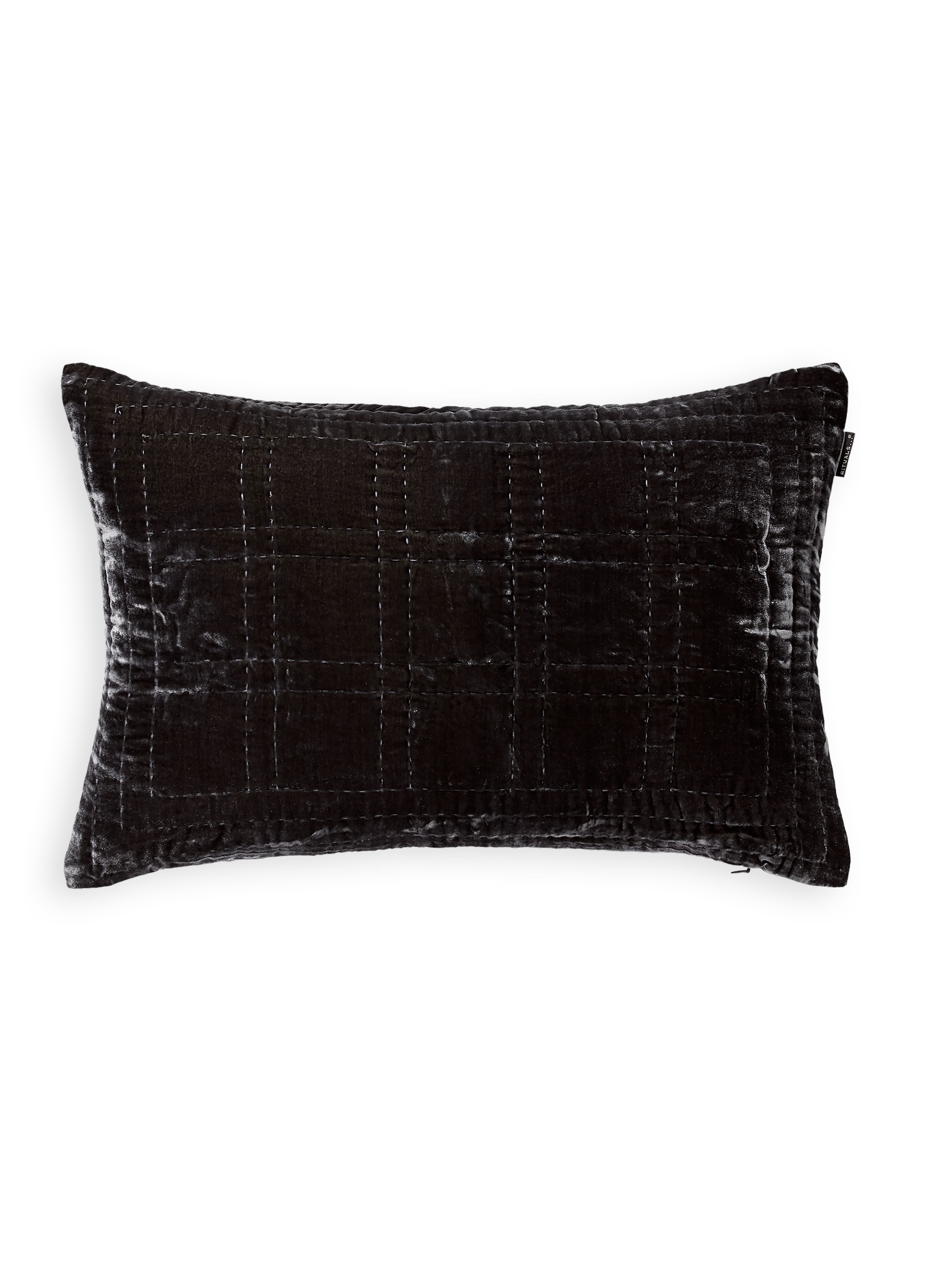Saigon Silk Cushion case 60x40cm Anthracite Grey