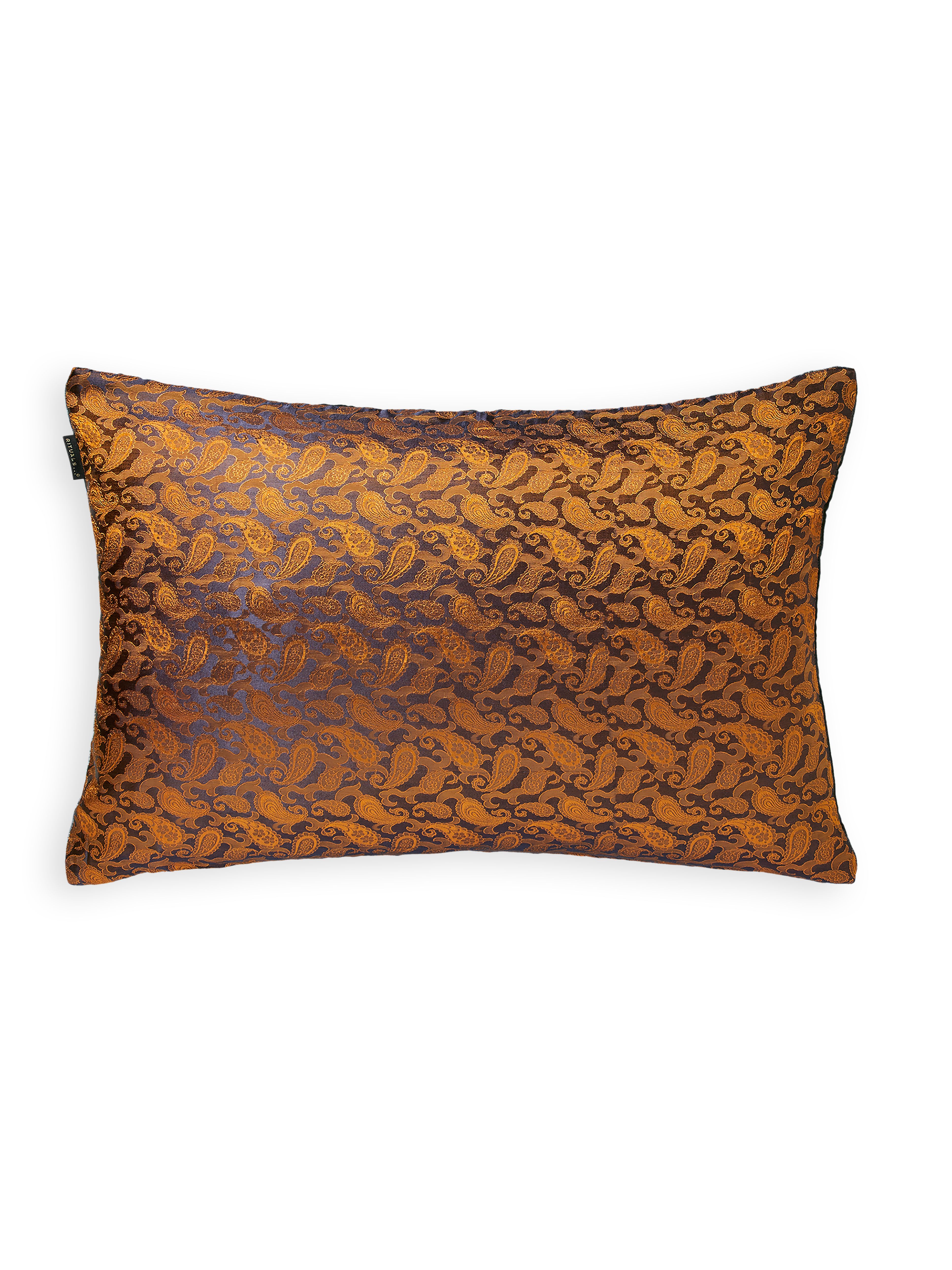 Saigon Silk Cushion case 60x40cm Anthracite Grey