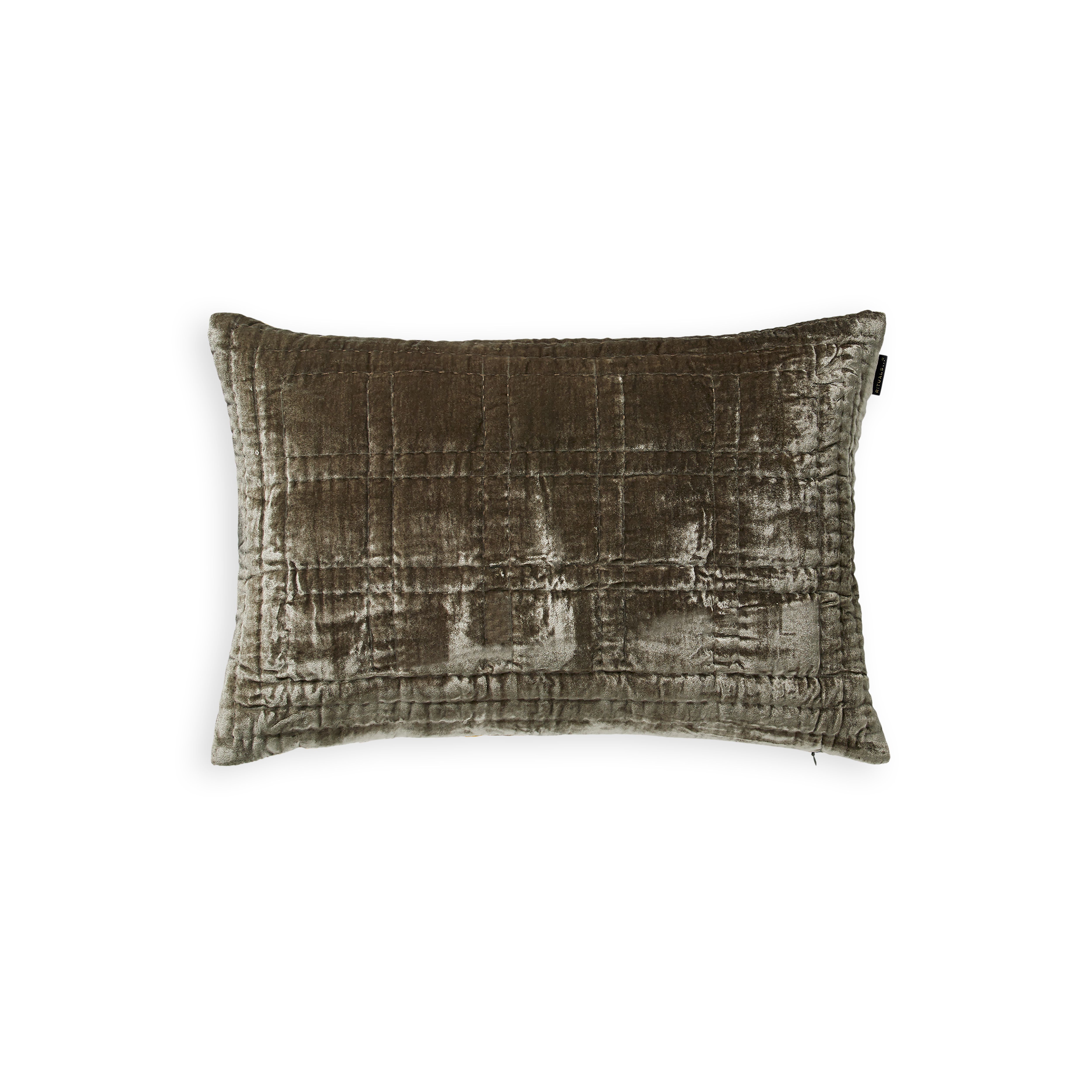 Kissenbezug aus Viskose, Seide und Samt, 60x40 cm, houseofrituals, Grün, Vorderseite: Viskose 82 %, Seide 18 %
Rückseite: Viskose 70 %, Seide 30 %, RITUALS