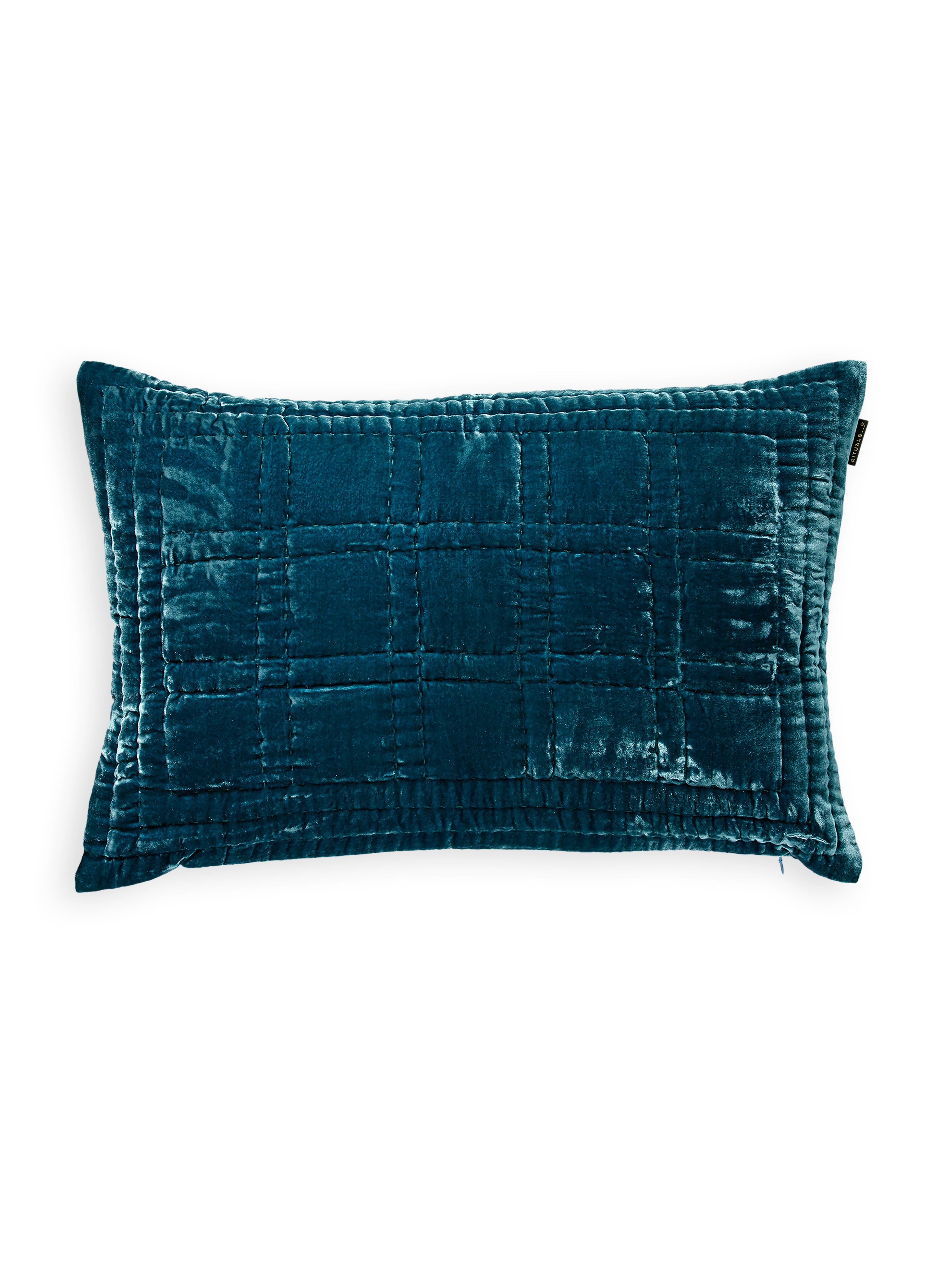 Saigon Silk Cushion case 60x40cm Petrol Blue