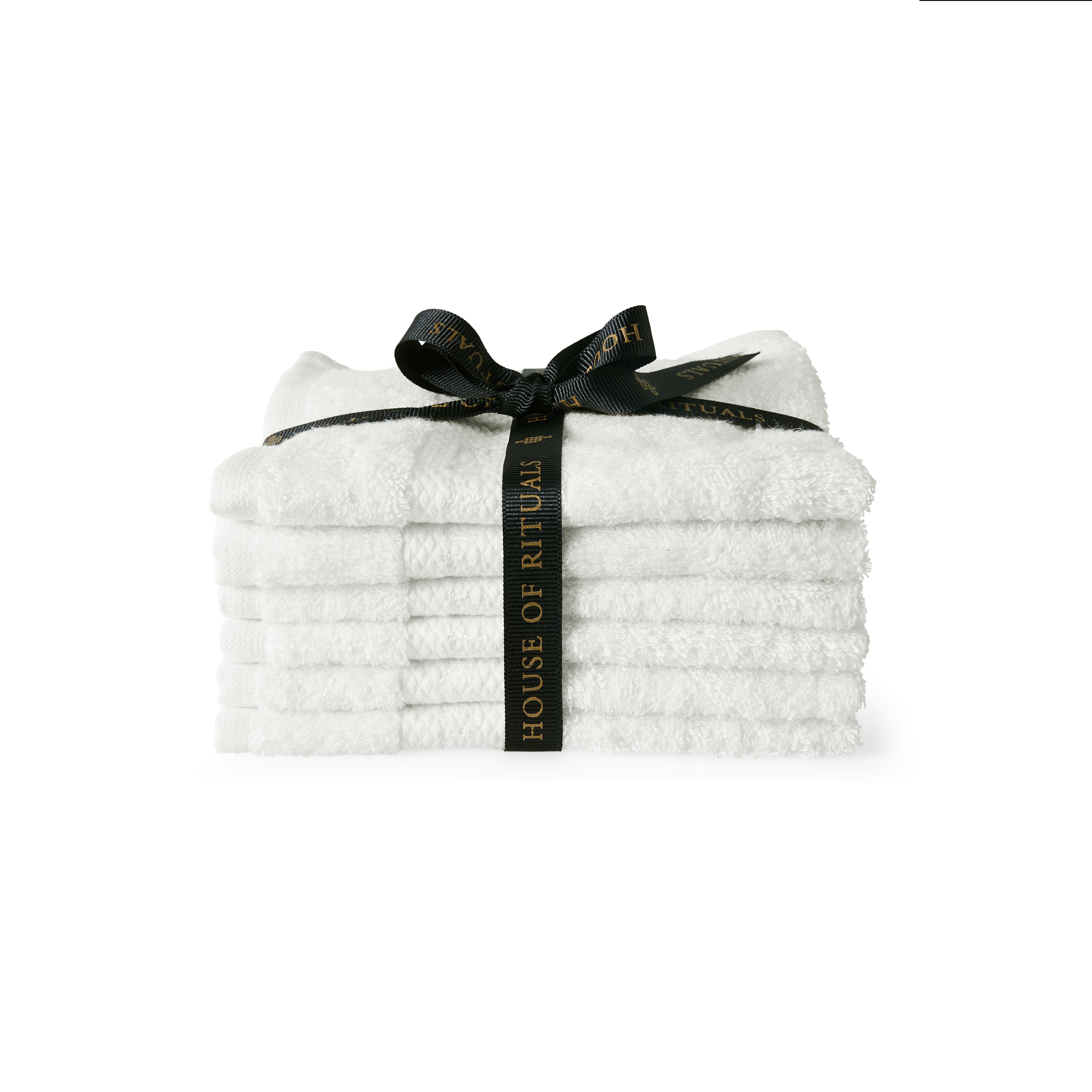 Cotton Guest Towels 30x30 cm, houseofrituals, Бял, 100% памук, RITUALS