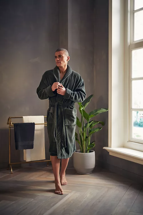 House of Rituals Cotton Bathrobe Men - cotton bathrobe men