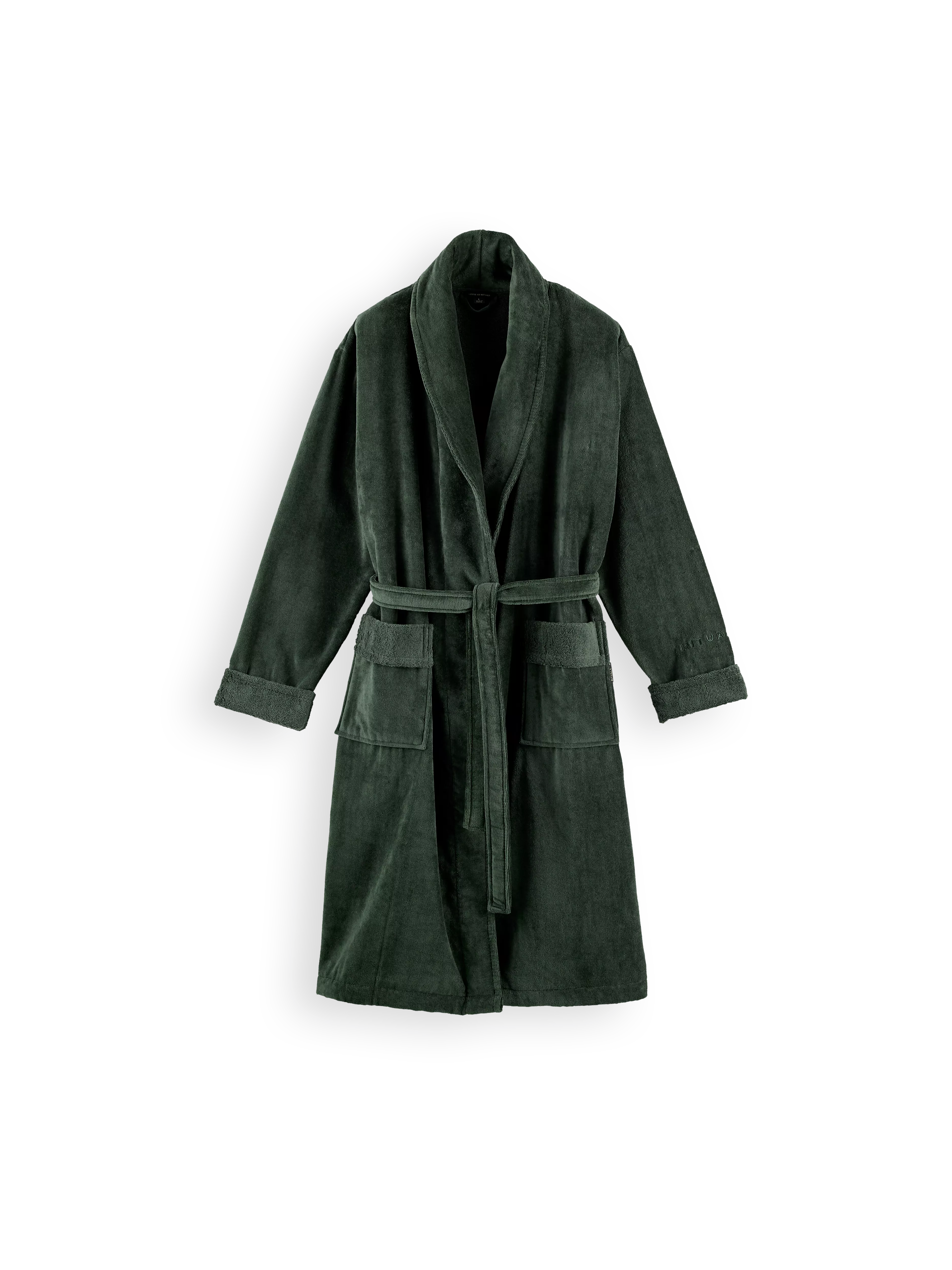 halat de baie luxos și confortabil, din bumbac, houseofrituals, Verde, Bumbac 100%, RITUALS