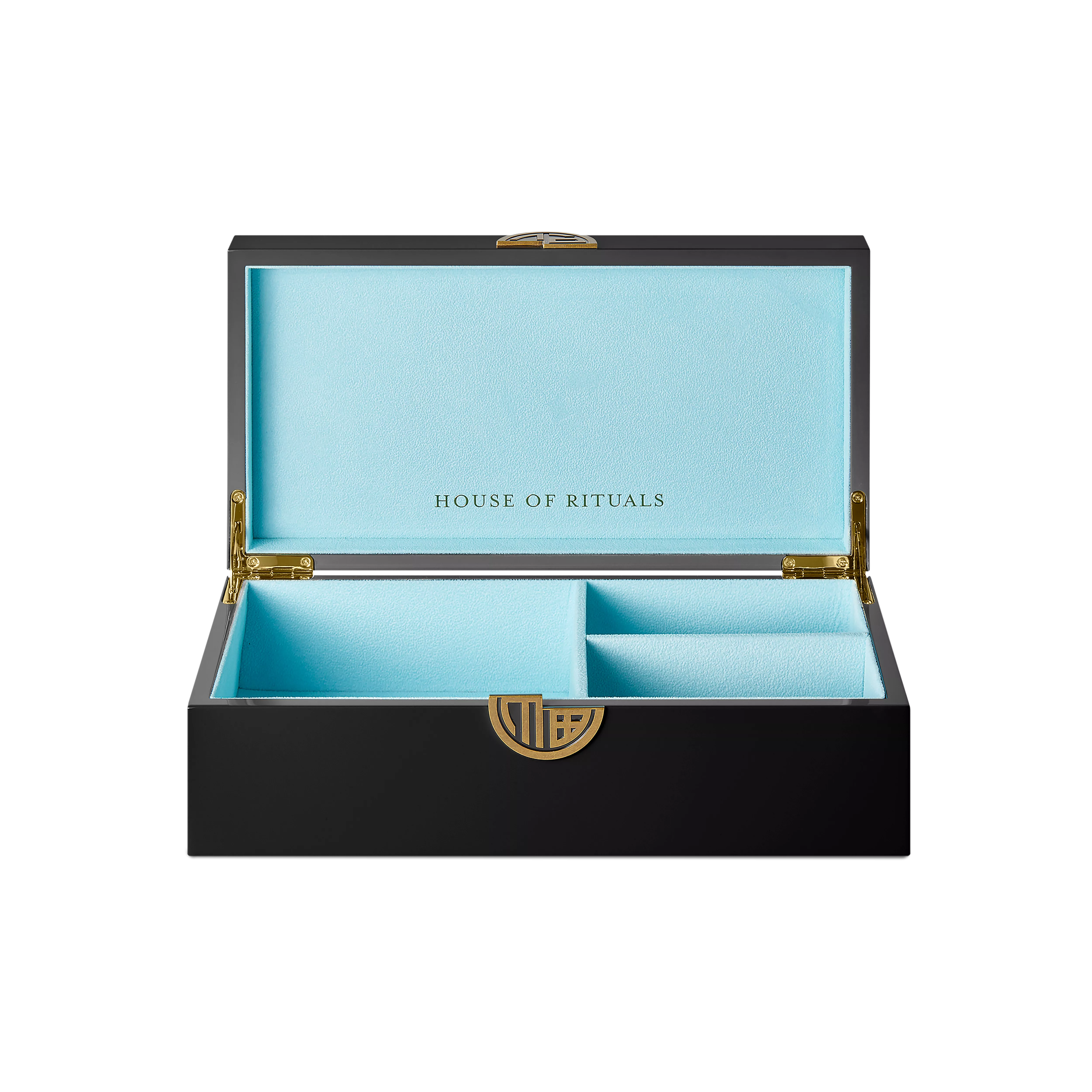 Wooden Jewellery Box Medium, House of Rituals, Black, Lacquered Wood, Lining: 100% Polyester Microfibre, RITUALS
