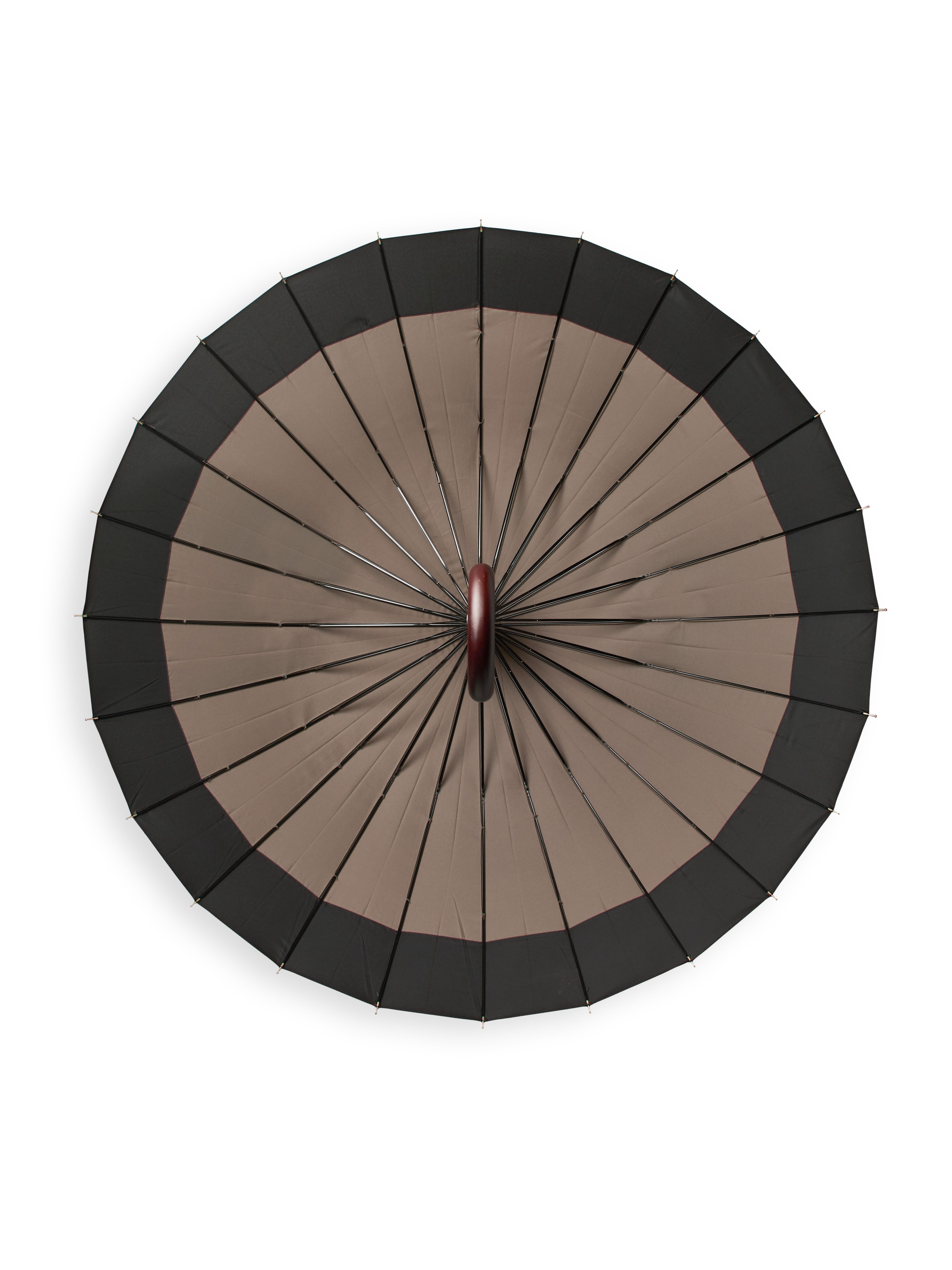 Umbrella 24 Spoke Taupe Black
