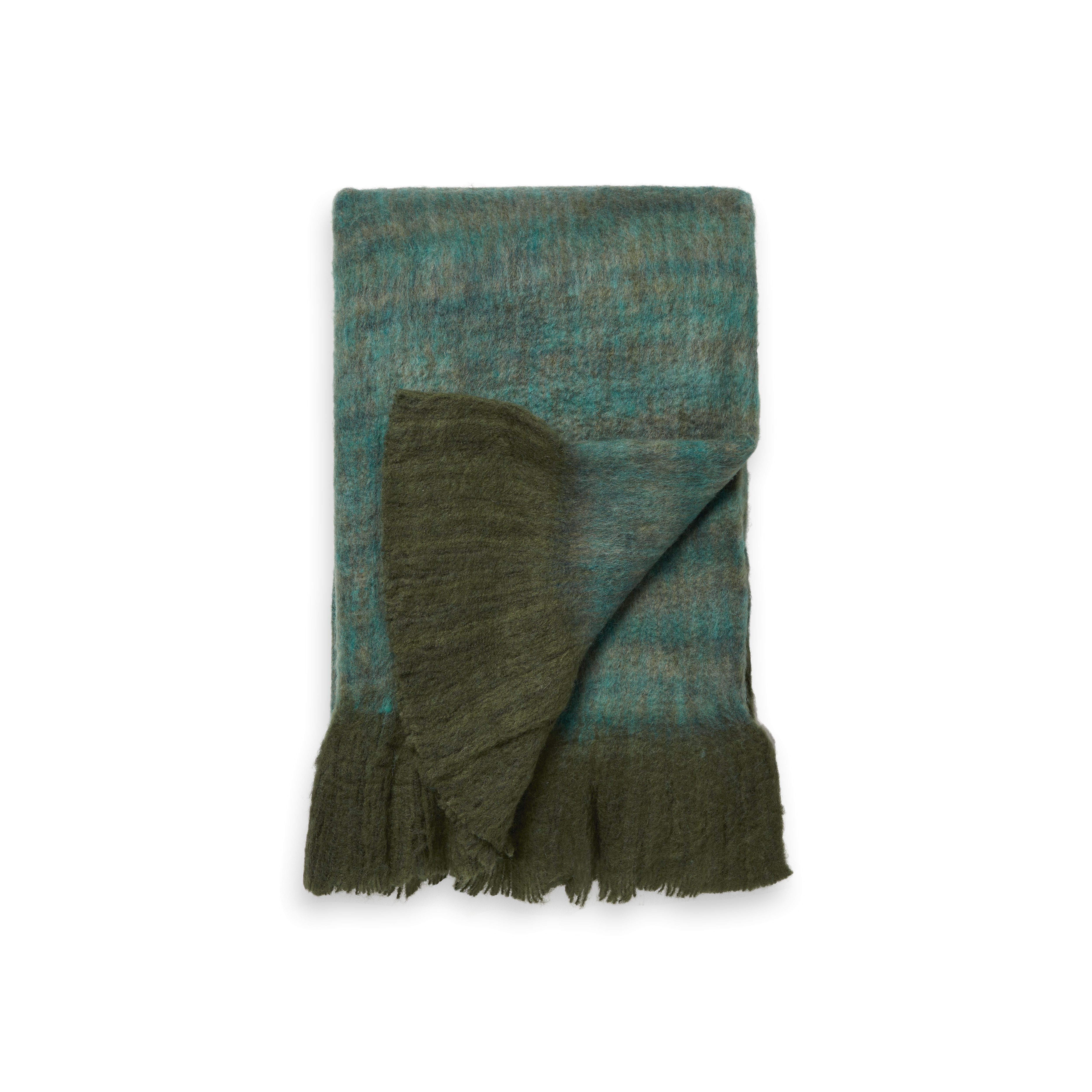 Zachte sprei 130x170 cm, houseofrituals, Groen, 55% acryl, 25% wol, 20% nylon, RITUALS