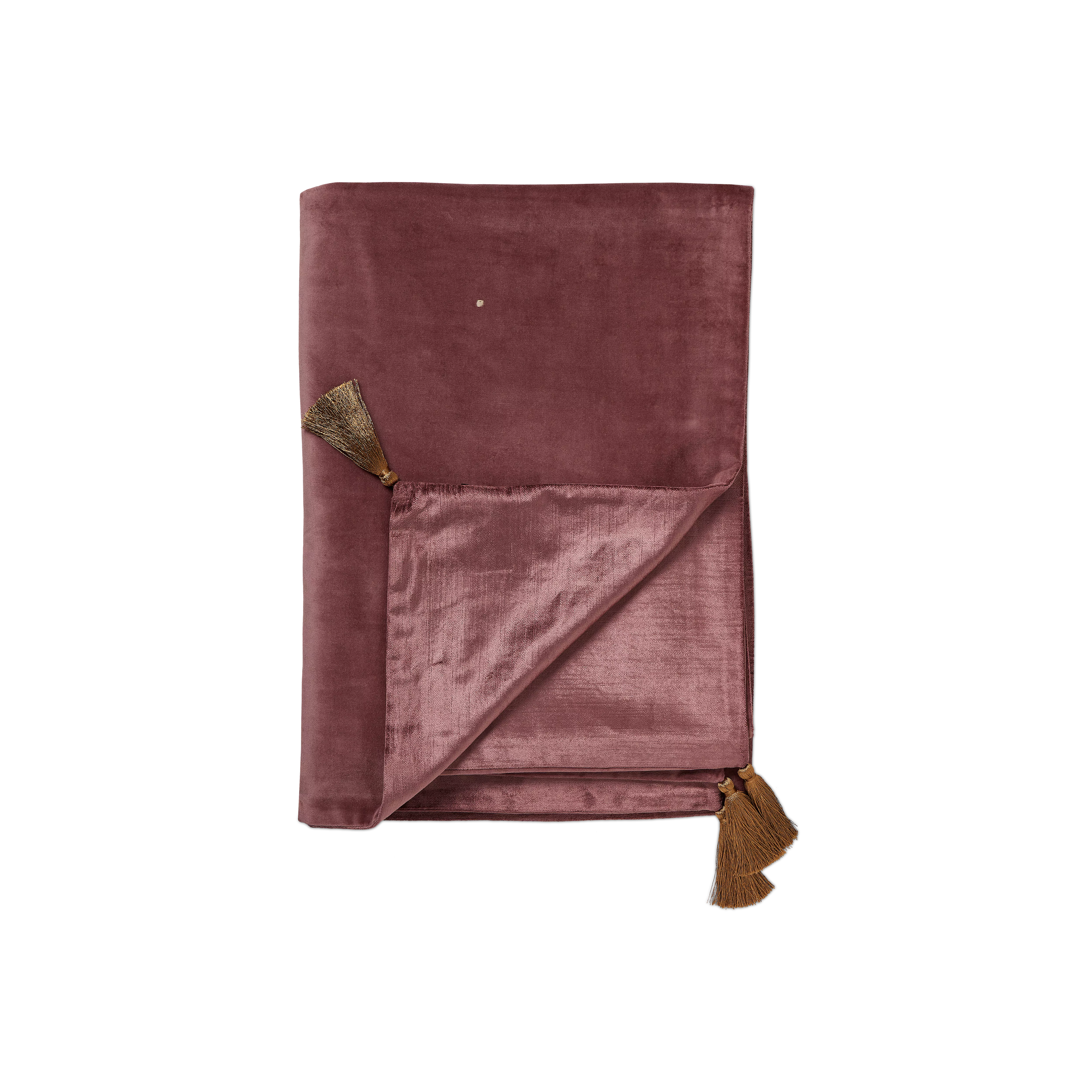 Plaid en velours 180 x 140 cm, houseofrituals, Rose, Avant : 100 % coton ; Arrière : 50 % coton, 50 % viscose, RITUALS