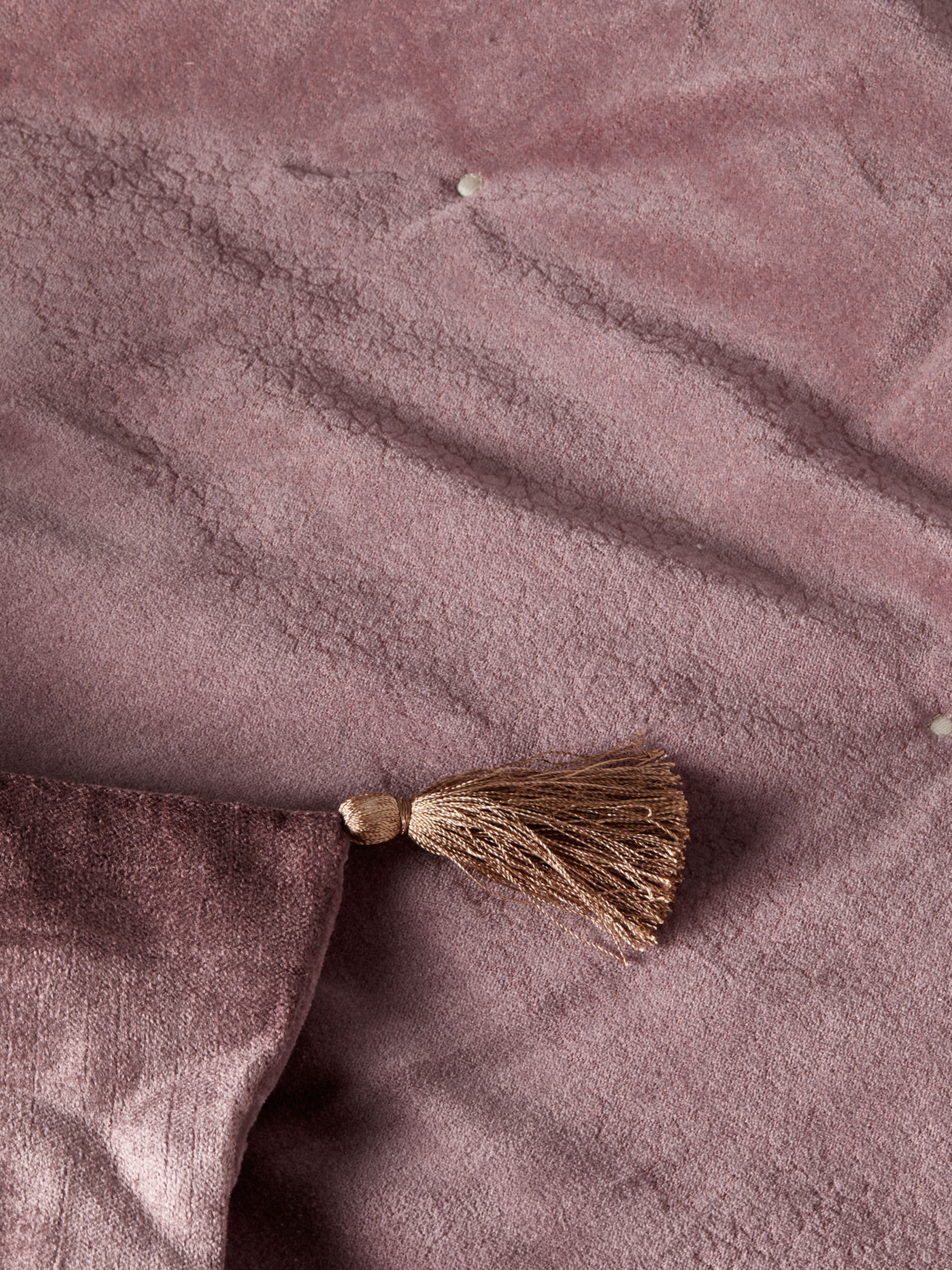 Vellore Cotton Velvet Throw 180x140cm Vintage Pink
