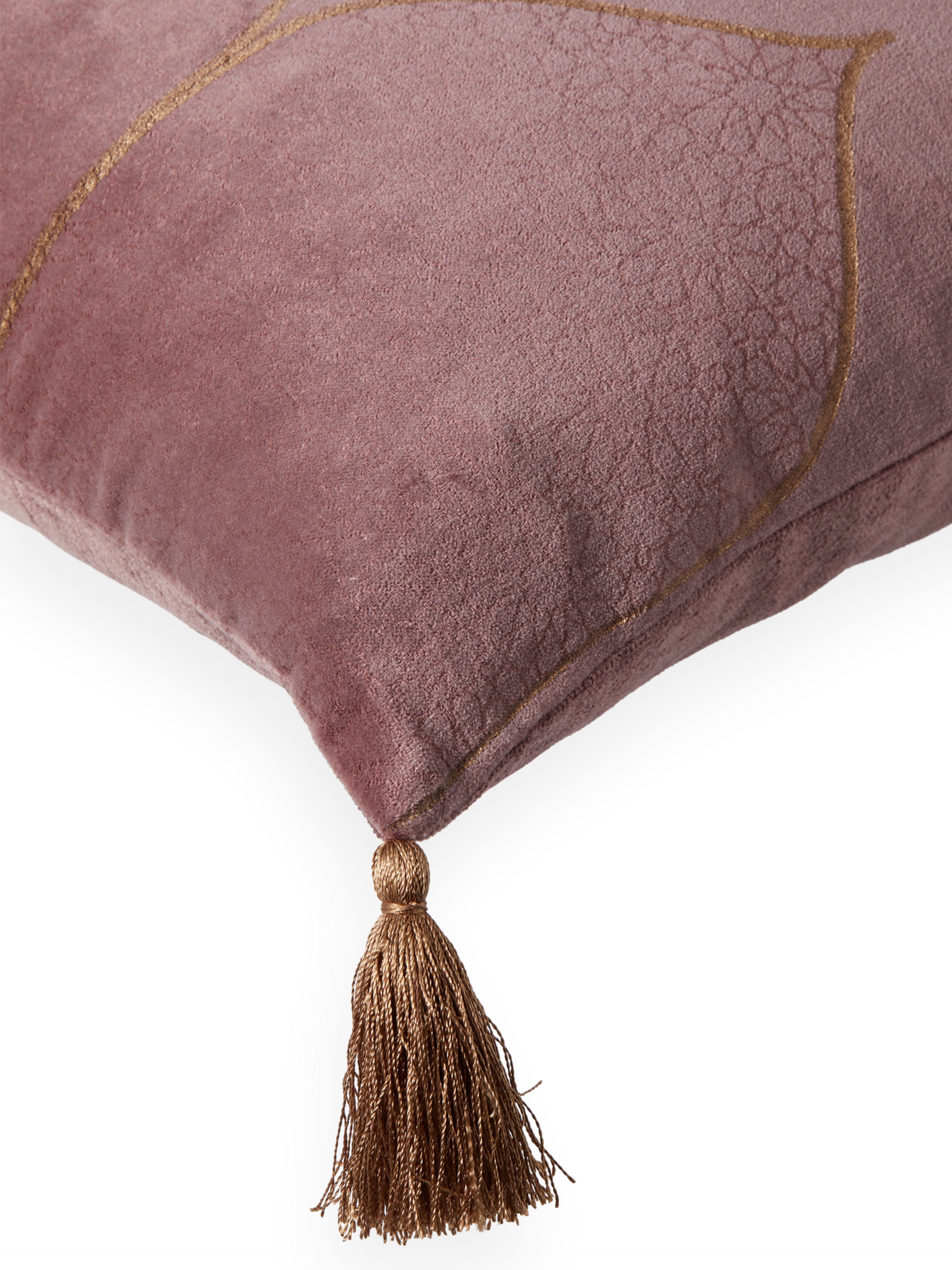 Vellore Cotton Velvet Cushion case 60x40cm Vintage Pink