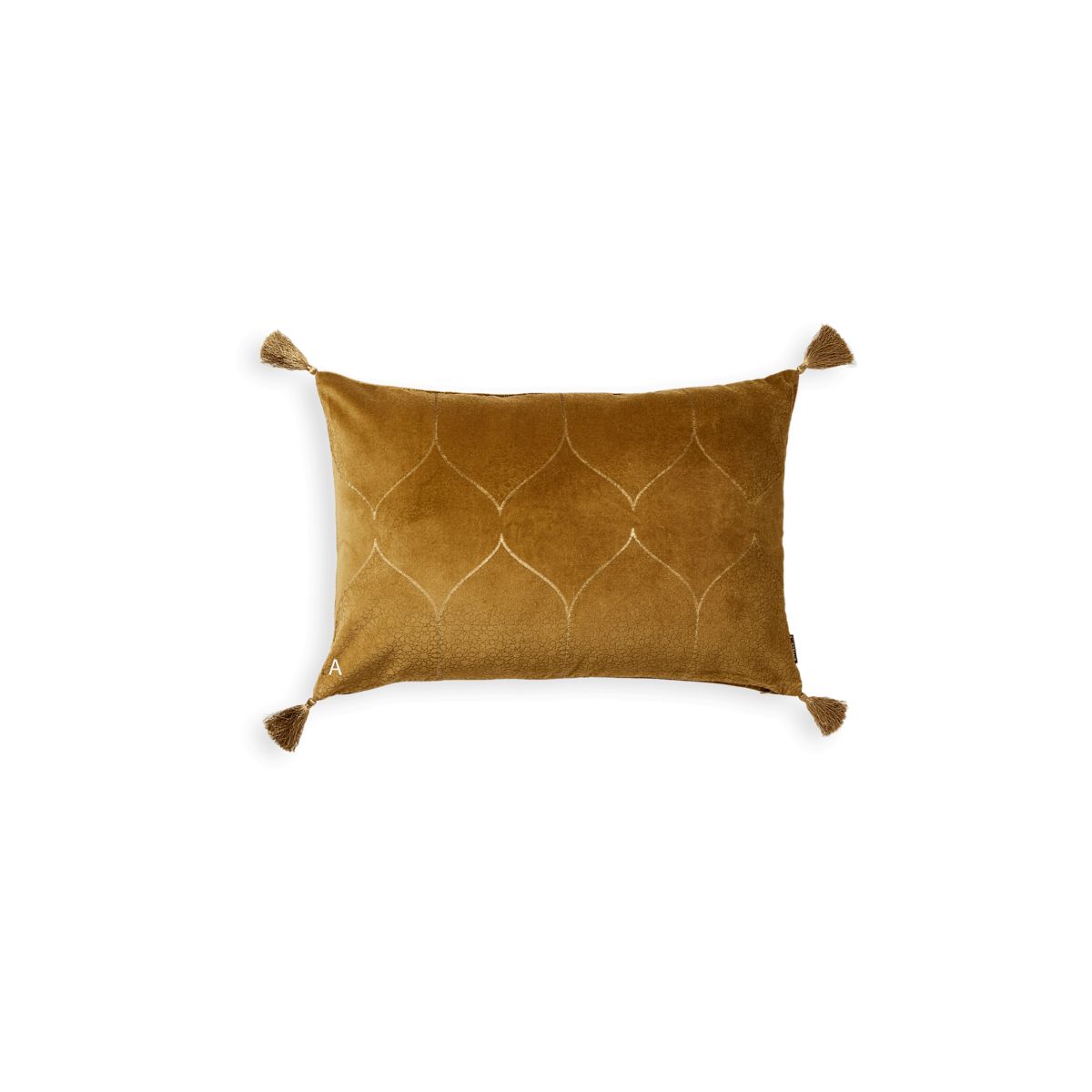Rituals Vellore Cotton Velvet Cushion Case 60x40cm Golden Mocha