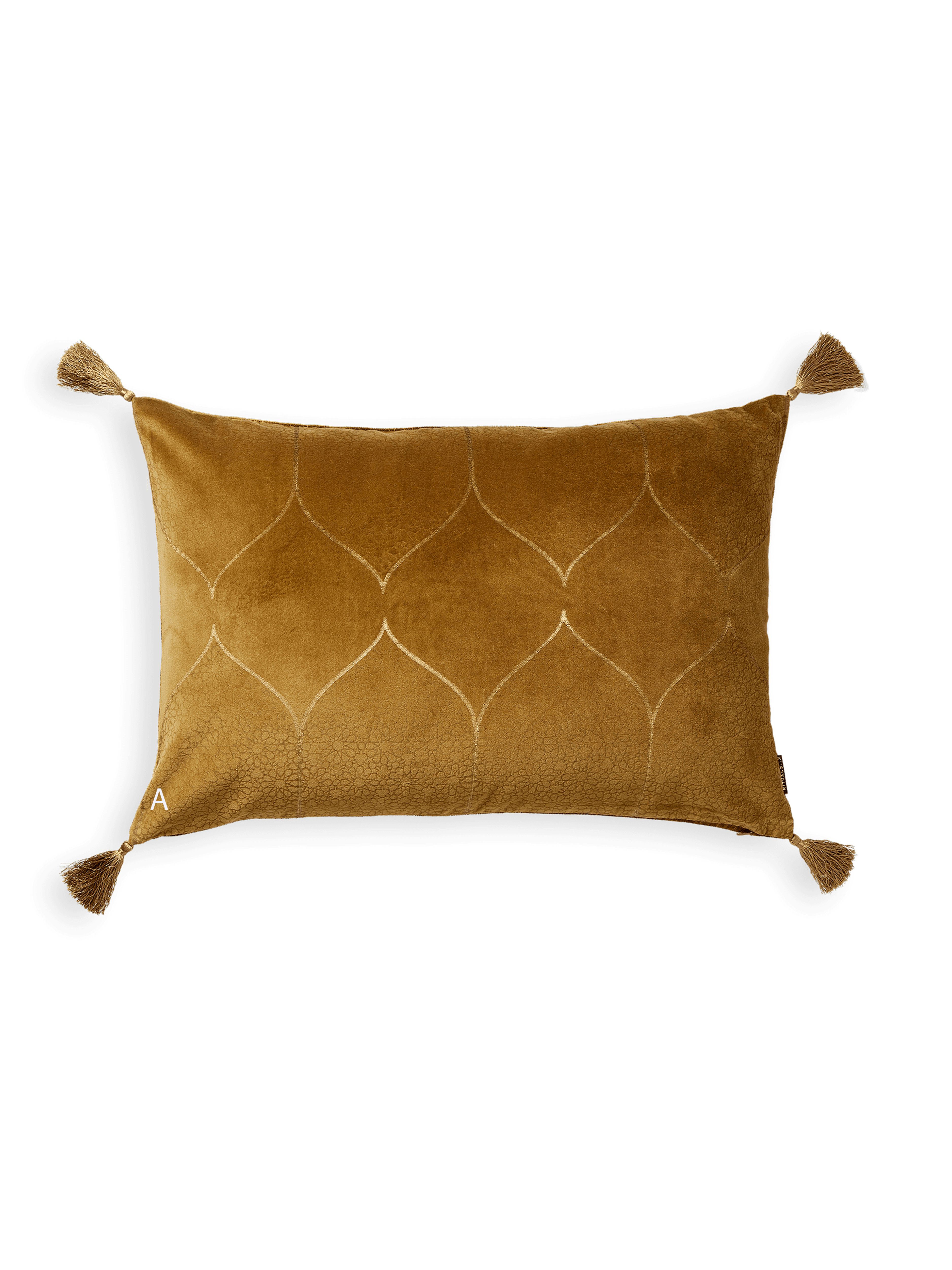 Vellore Cotton Velvet Cushion case 60x40cm Golden Mocha