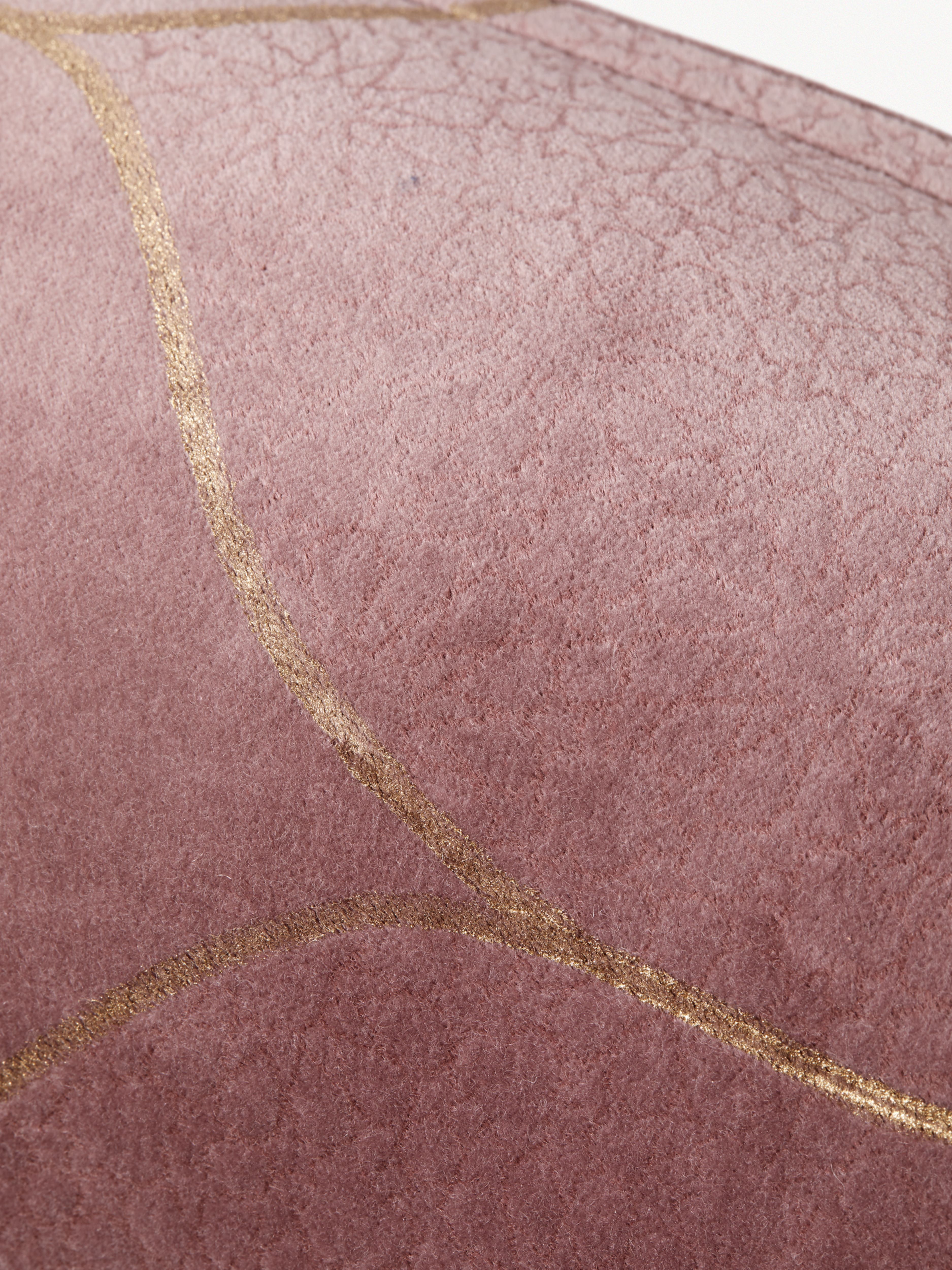 Vellore Cotton Velvet Bolster Cushion Vintage Pink