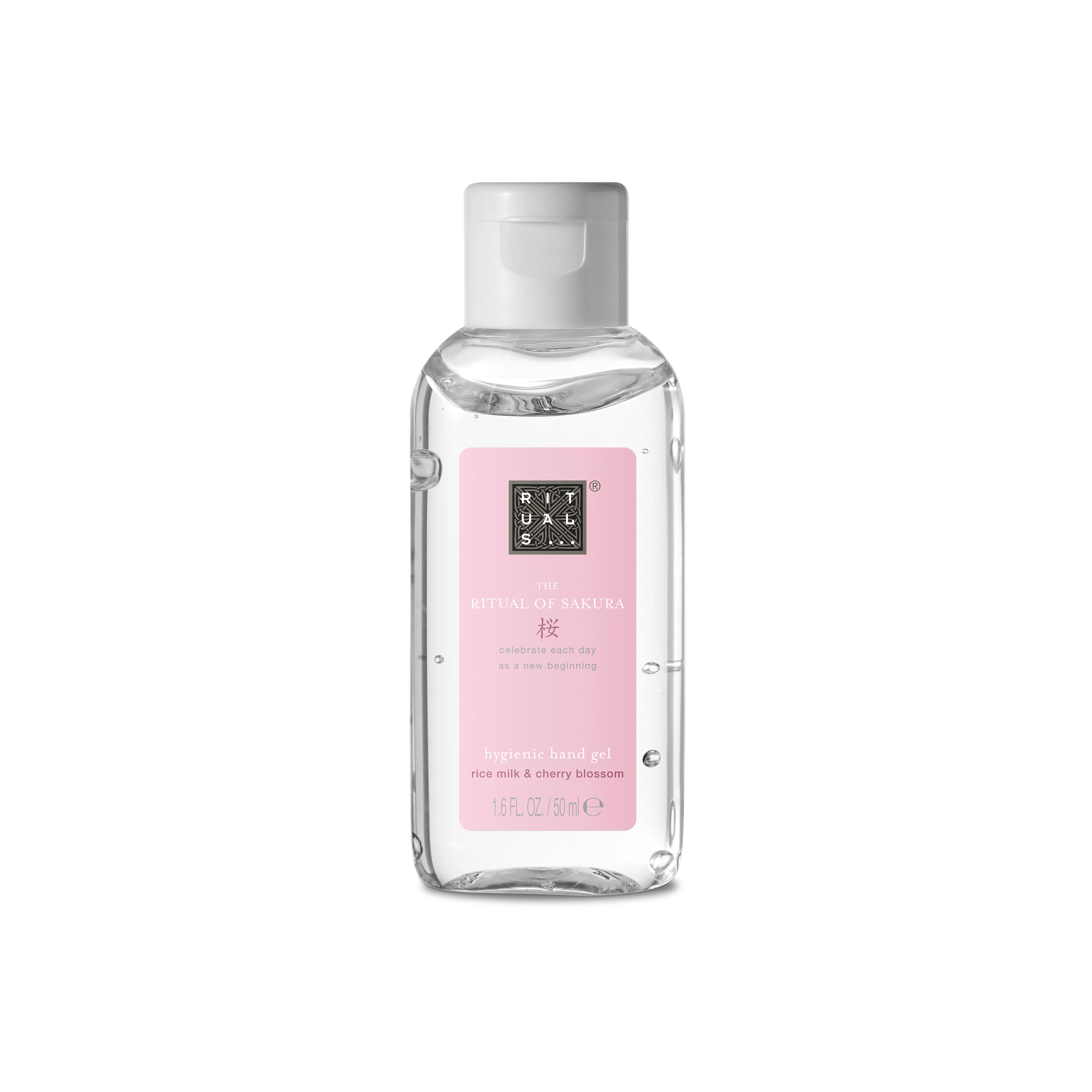 higiénikus, szappant és vizet nem igénylő kézmosó gél, sakura, Fehér, 50 ml, RITUALS