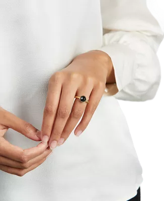 vergulde ring met edelsteen