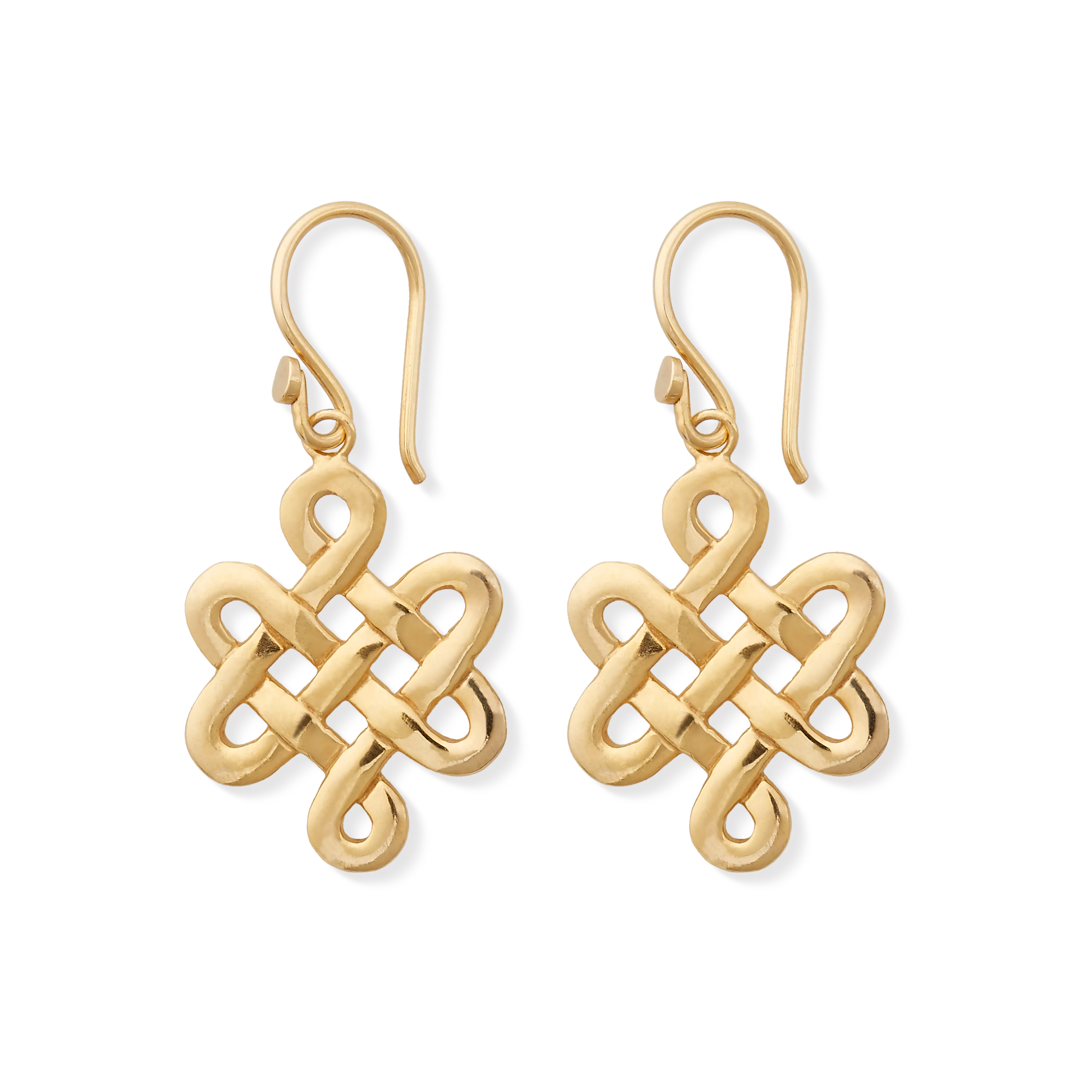 Vergoldete Ohrringe mit Endlosknoten, houseofrituals, Or, 925er Sterlingsilber, mit 18-karätigem Gold beschichtet, RITUALS