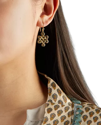 gold plated infinity earrings