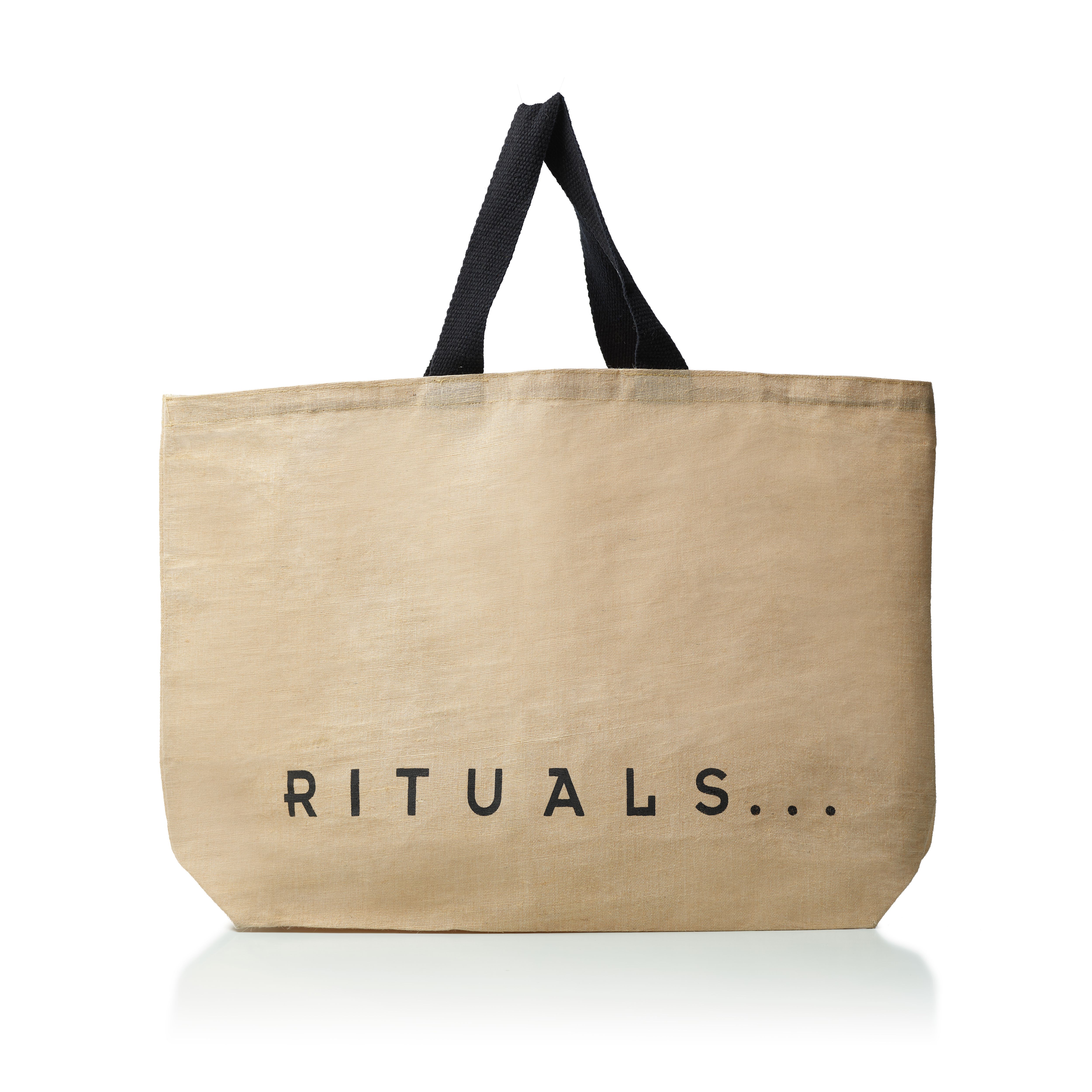Un sac pour agir, other, Beige, 60 % jute, 40 % coton, laminage  : 70 grammes PE, RITUALS
