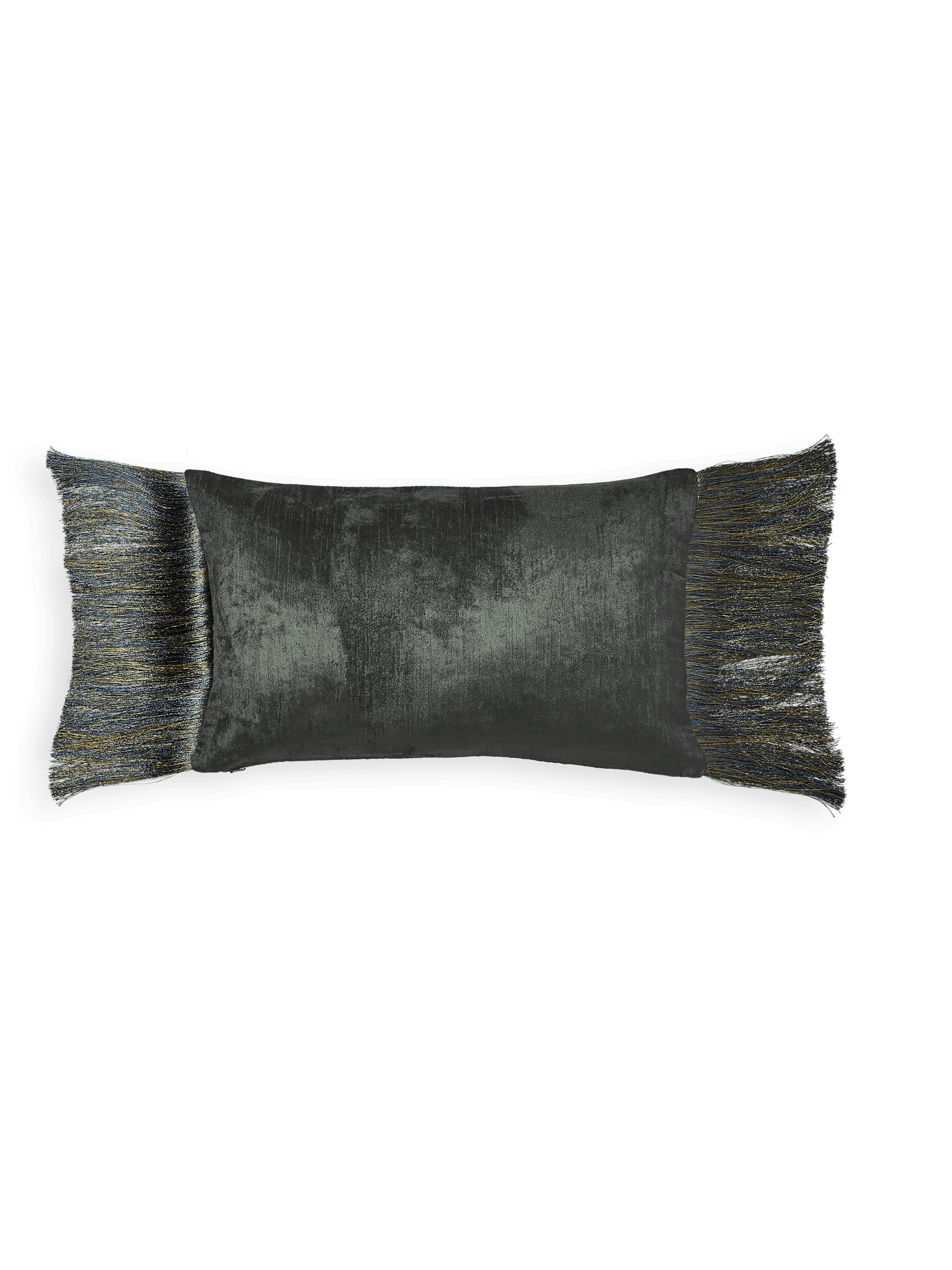 Vellore Cotton Velvet Cushion case 50x30cm Grey Blue