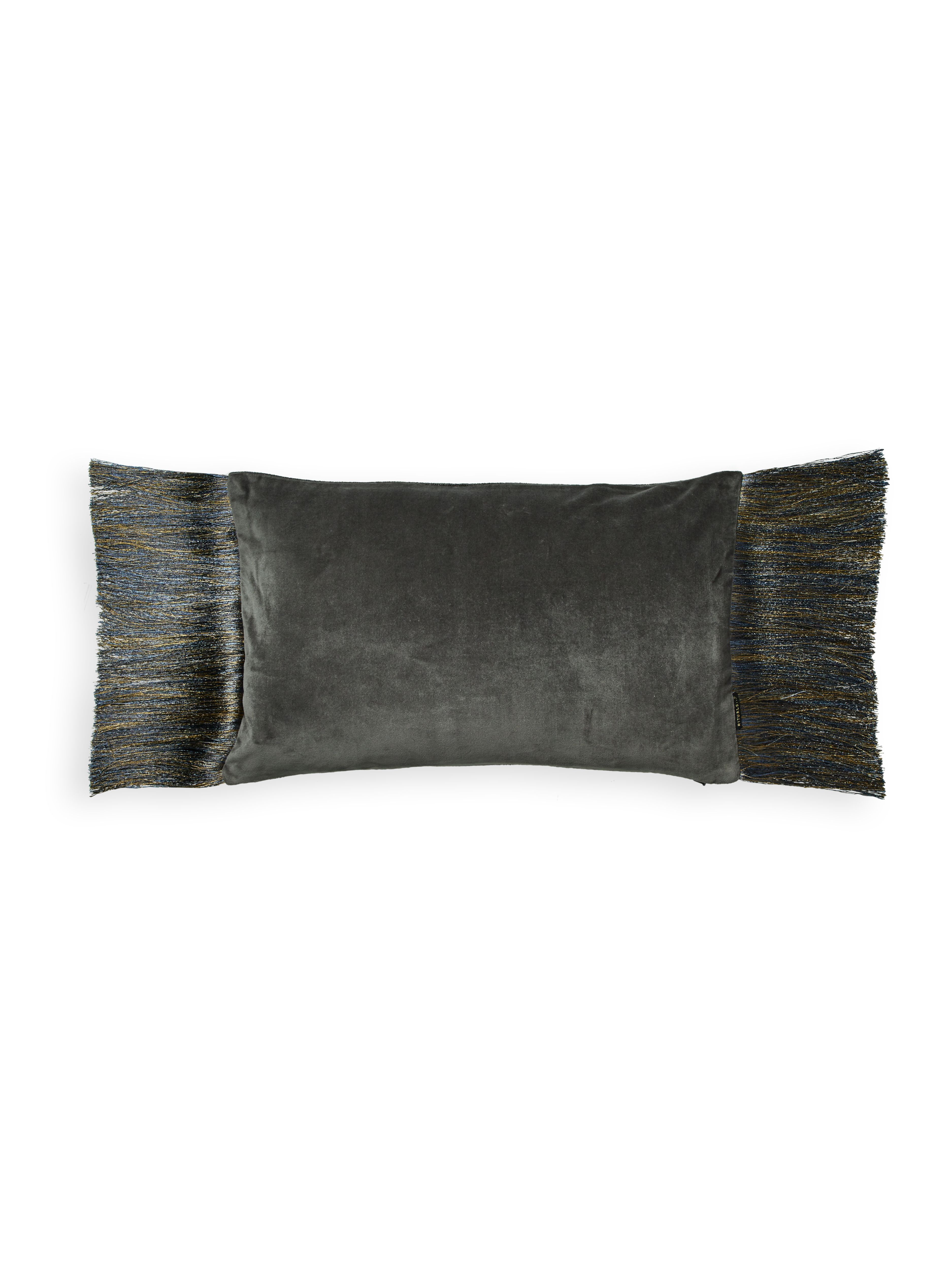 Vellore Cotton Velvet Cushion case 50x30cm Grey Blue