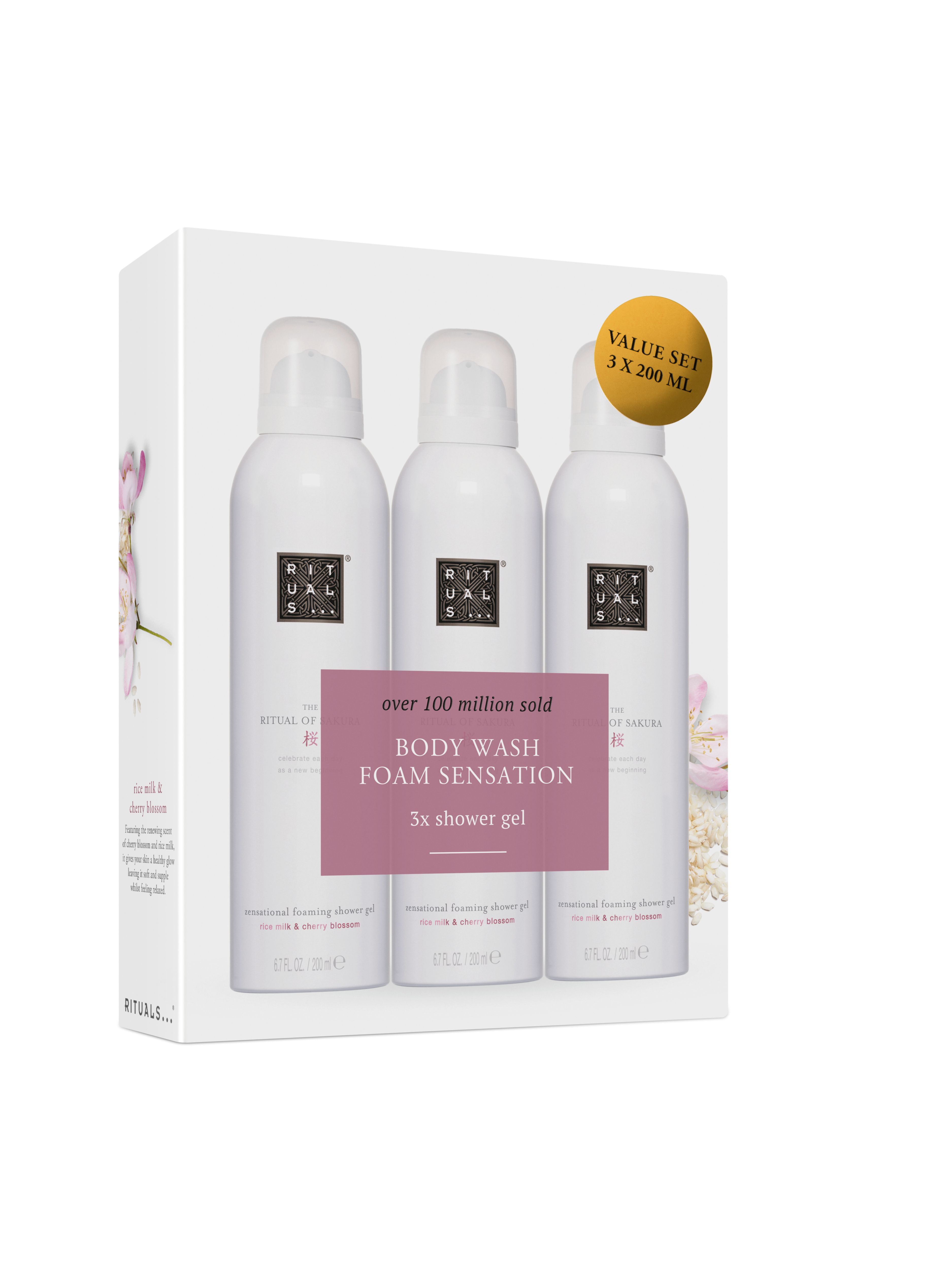 Sakura Shower Foam Value Pack