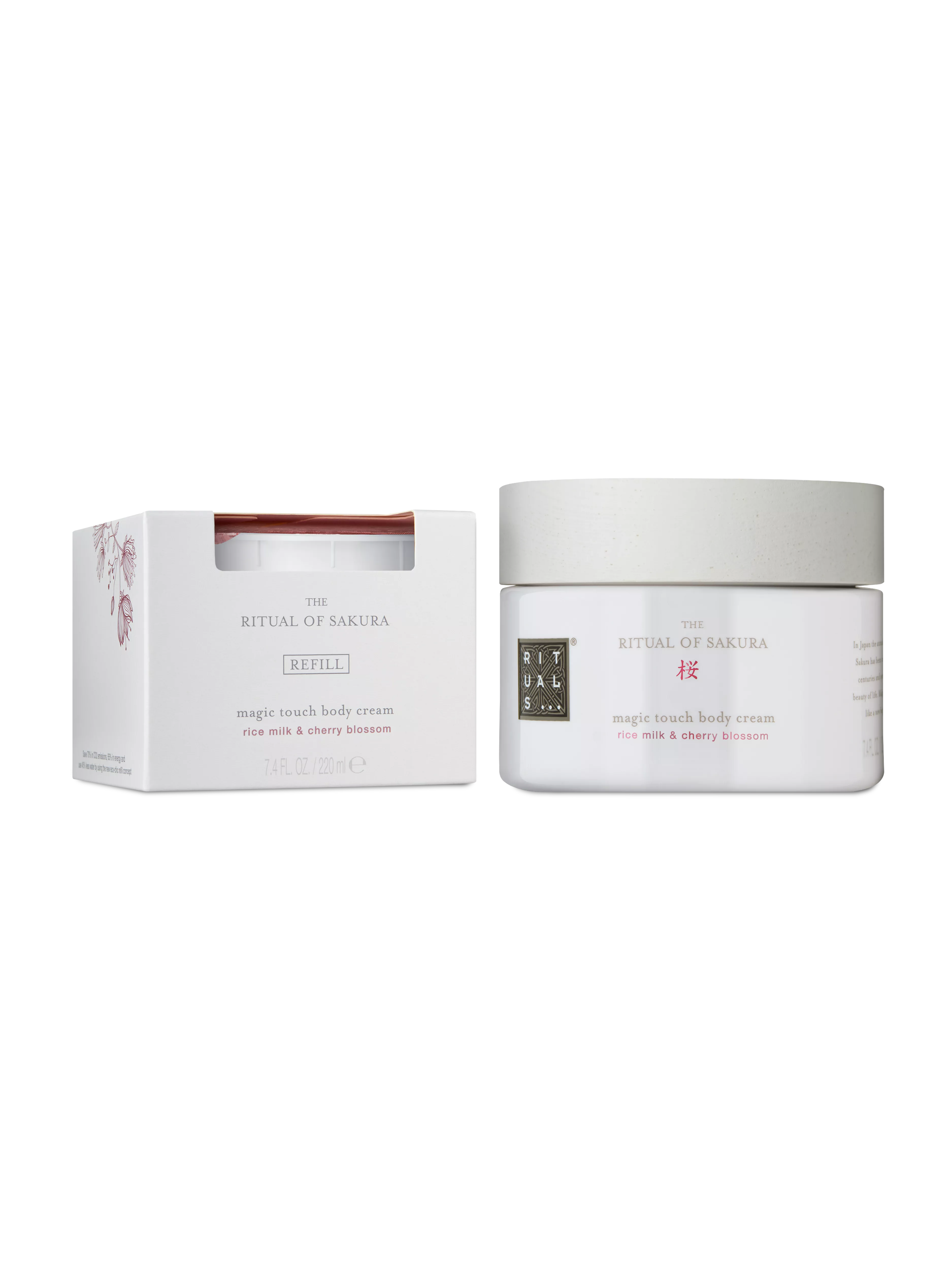 bodycrème 220ml, bodycrème navulling 220ml, sakura, Wit, 440 ml, RITUALS