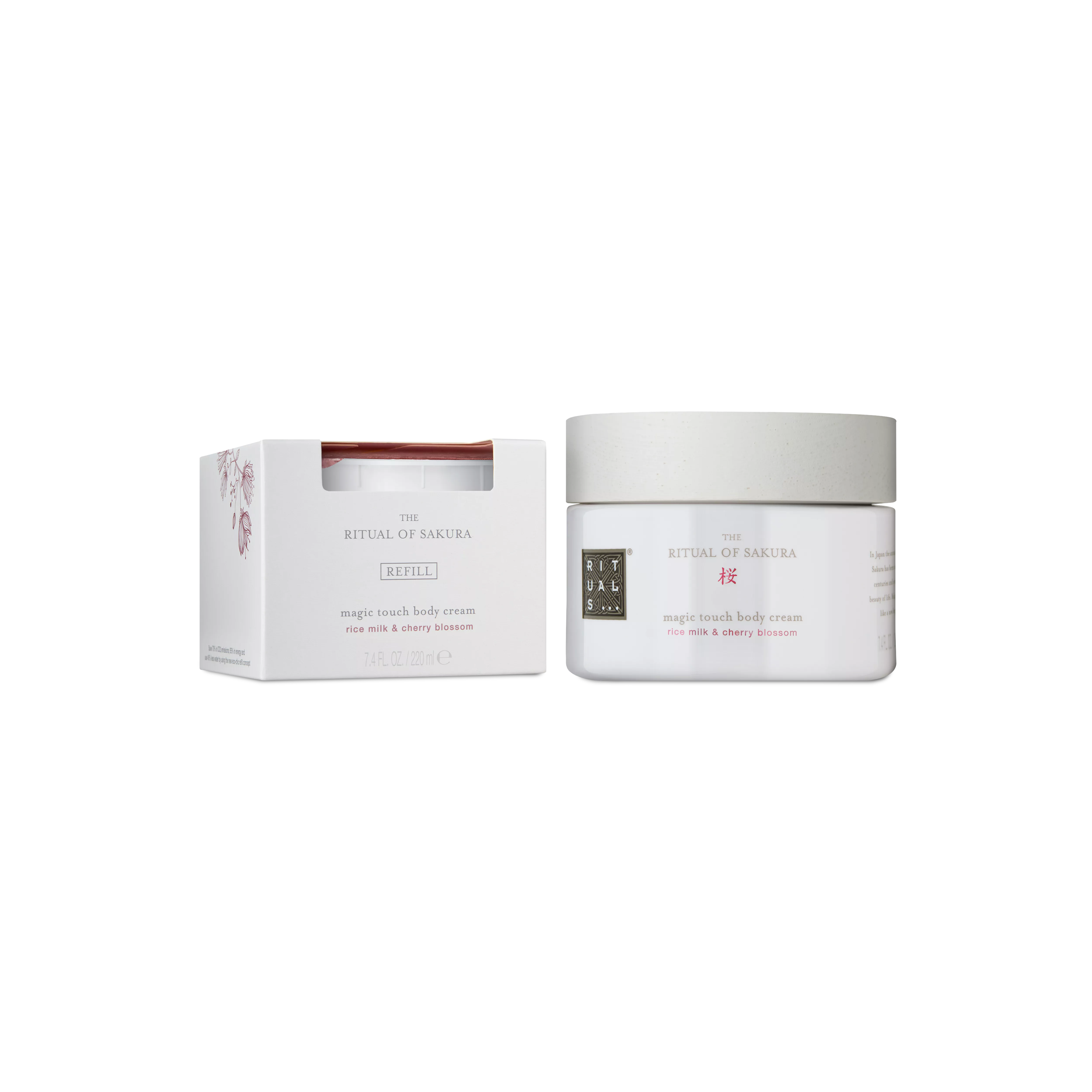 crema corporal 220 ml, recarga de crema corporal 220 ml, sakura, Blanco, 440 ml, RITUALS