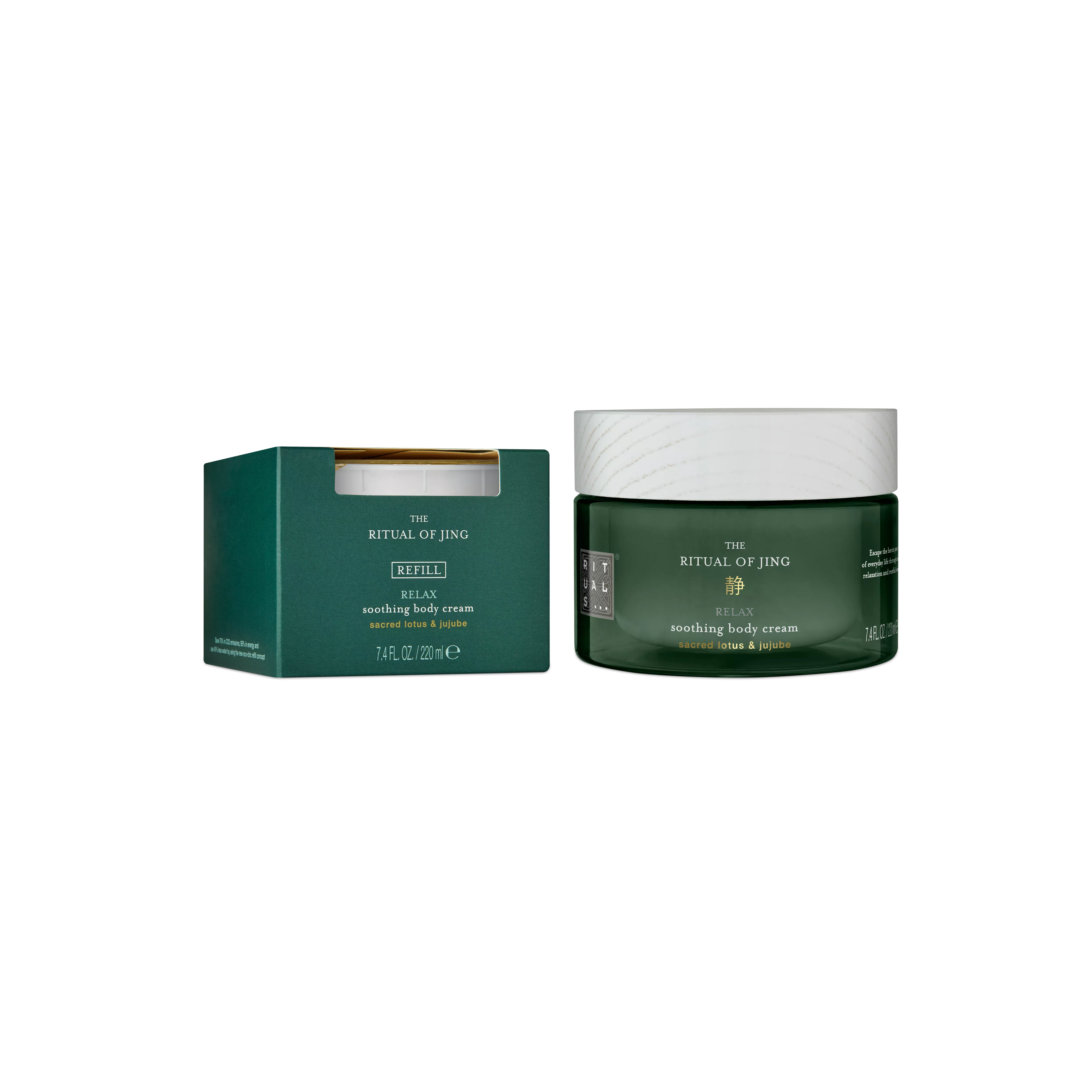 crema corporal 220 ml, recarga de crema corporal 220 ml, jing, Verde, 440 ml, RITUALS