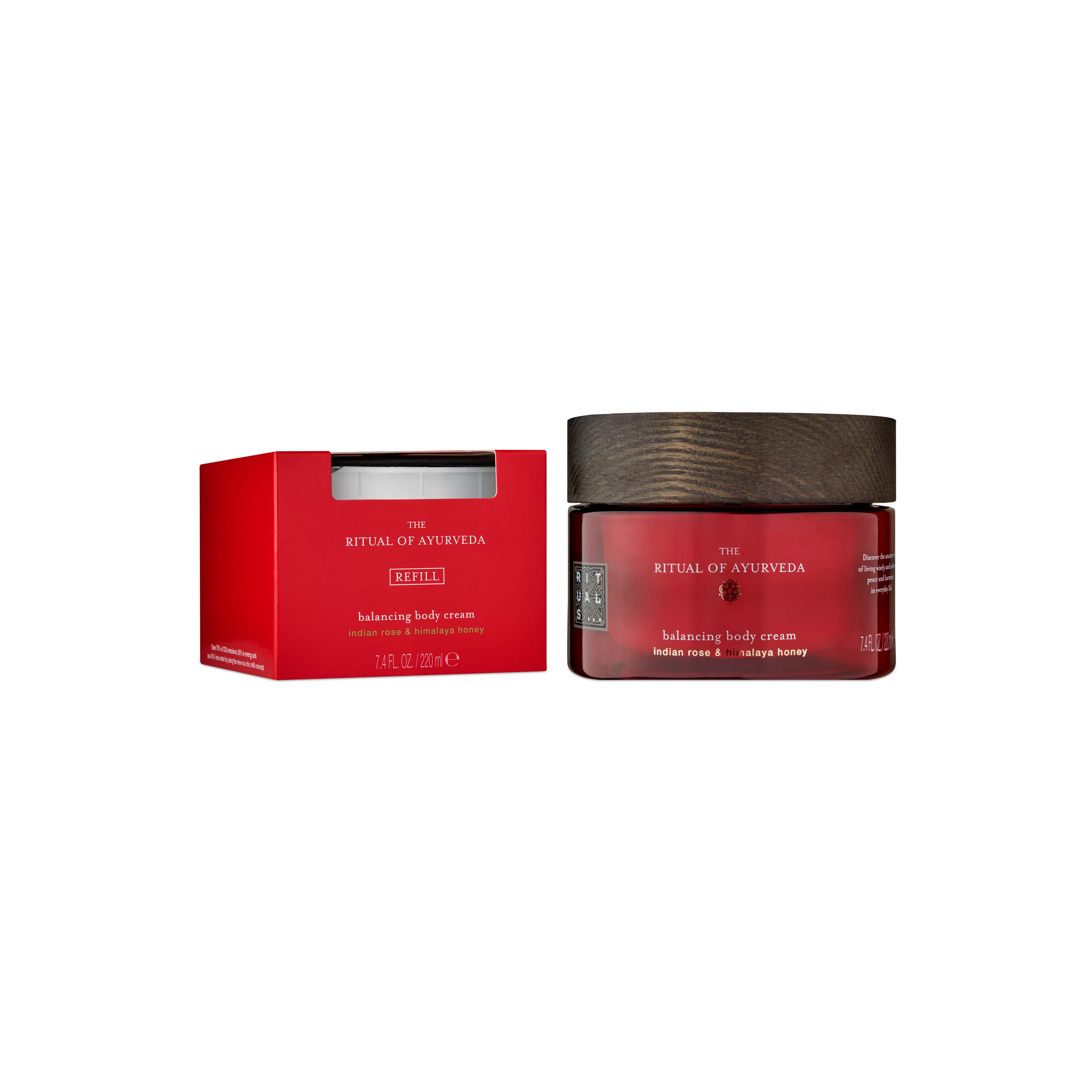 crema corporal 220 ml, recarga de crema corporal 220 ml, ayurveda, Red, 440 ml, RITUALS
