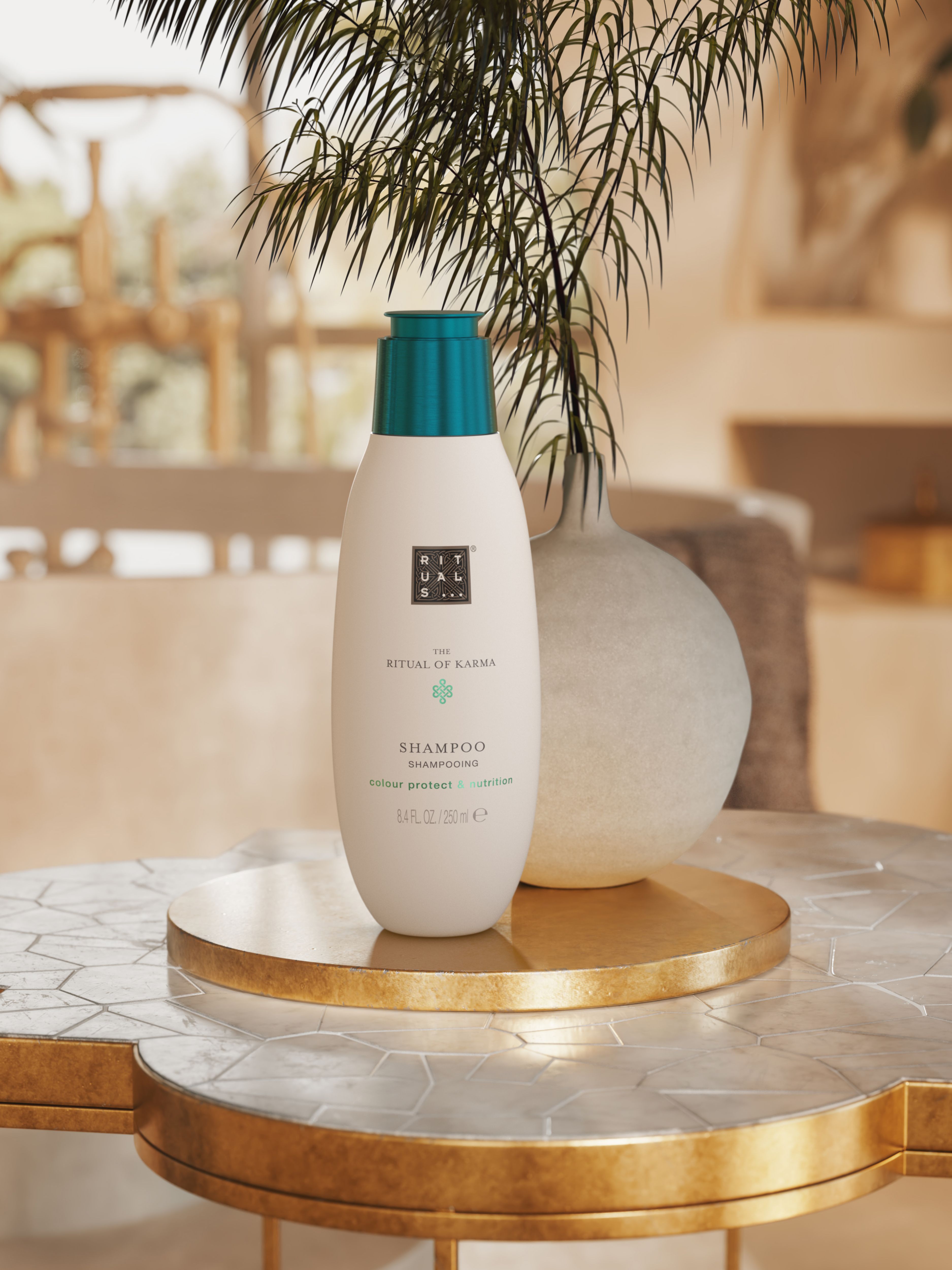 The Ritual of Karma Shampoo Lifestyle with Product