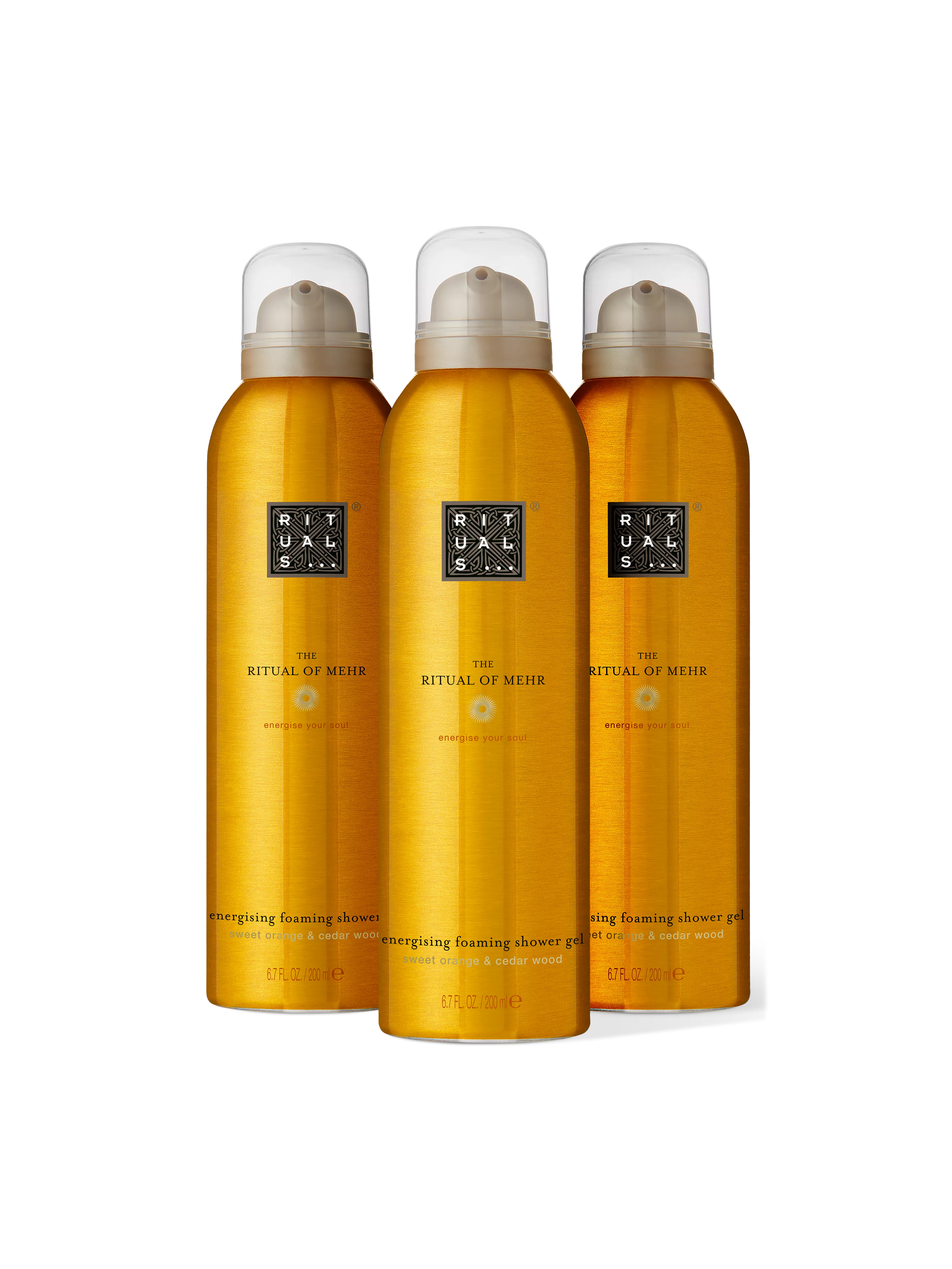 pack múltiple de 3 espumas de ducha, mehr, Orange, 600 ml, RITUALS