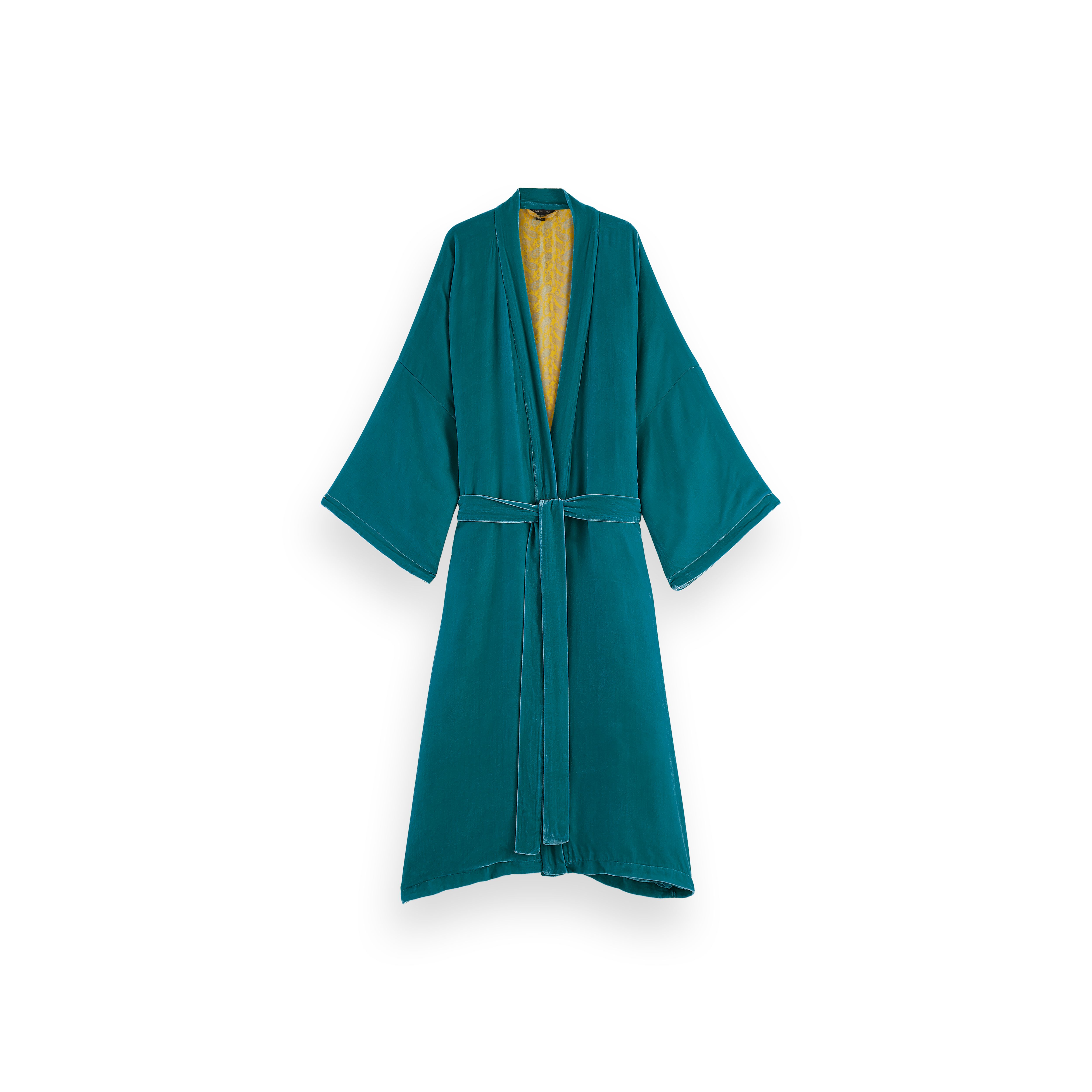 Kimono de terciopelo de seda de lujo, houseofrituals, Blue, Viscosa 82 %, seda 18 %, RITUALS