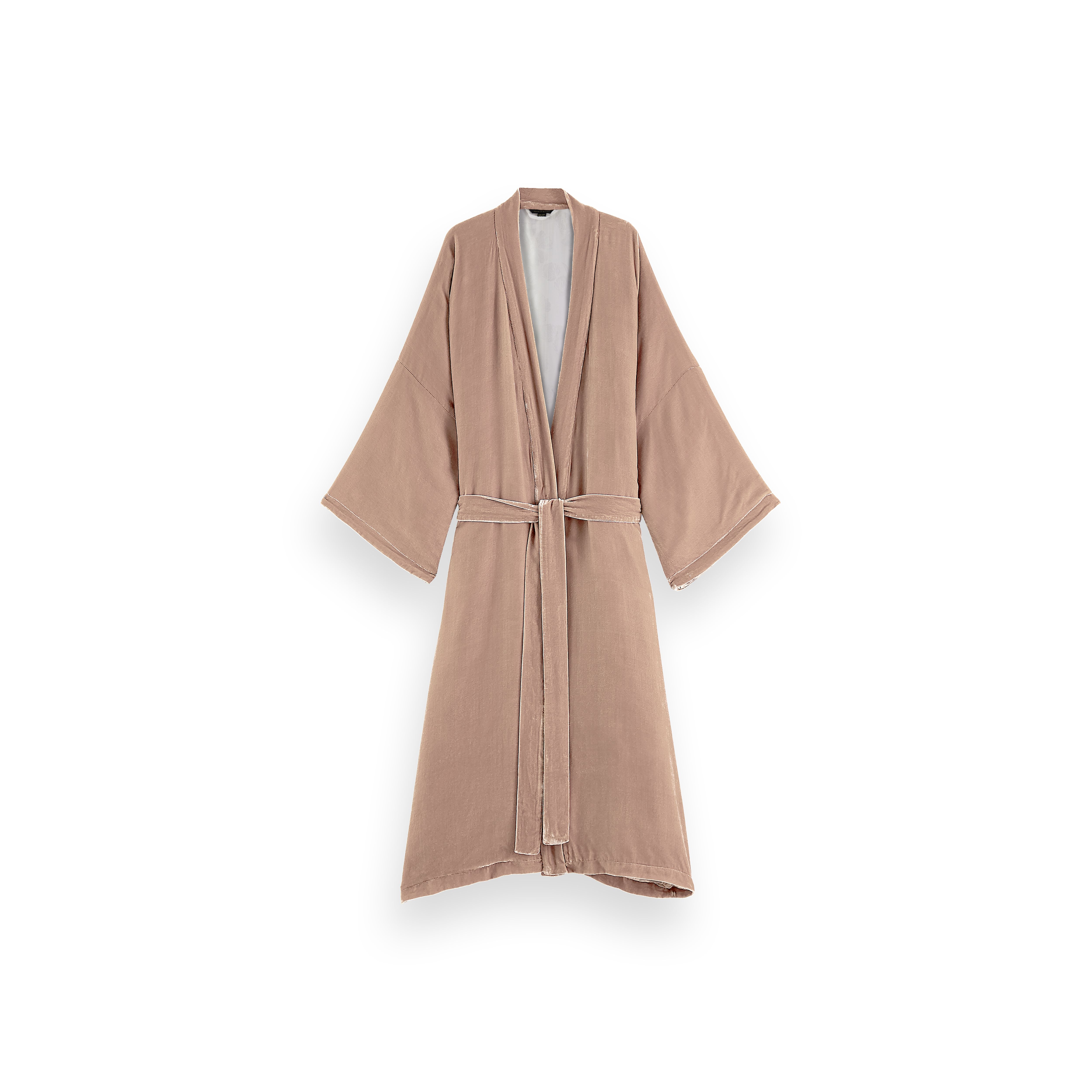 Kimono de terciopelo de seda de lujo, houseofrituals, Beige, Viscosa 82 %, seda 18 %, RITUALS