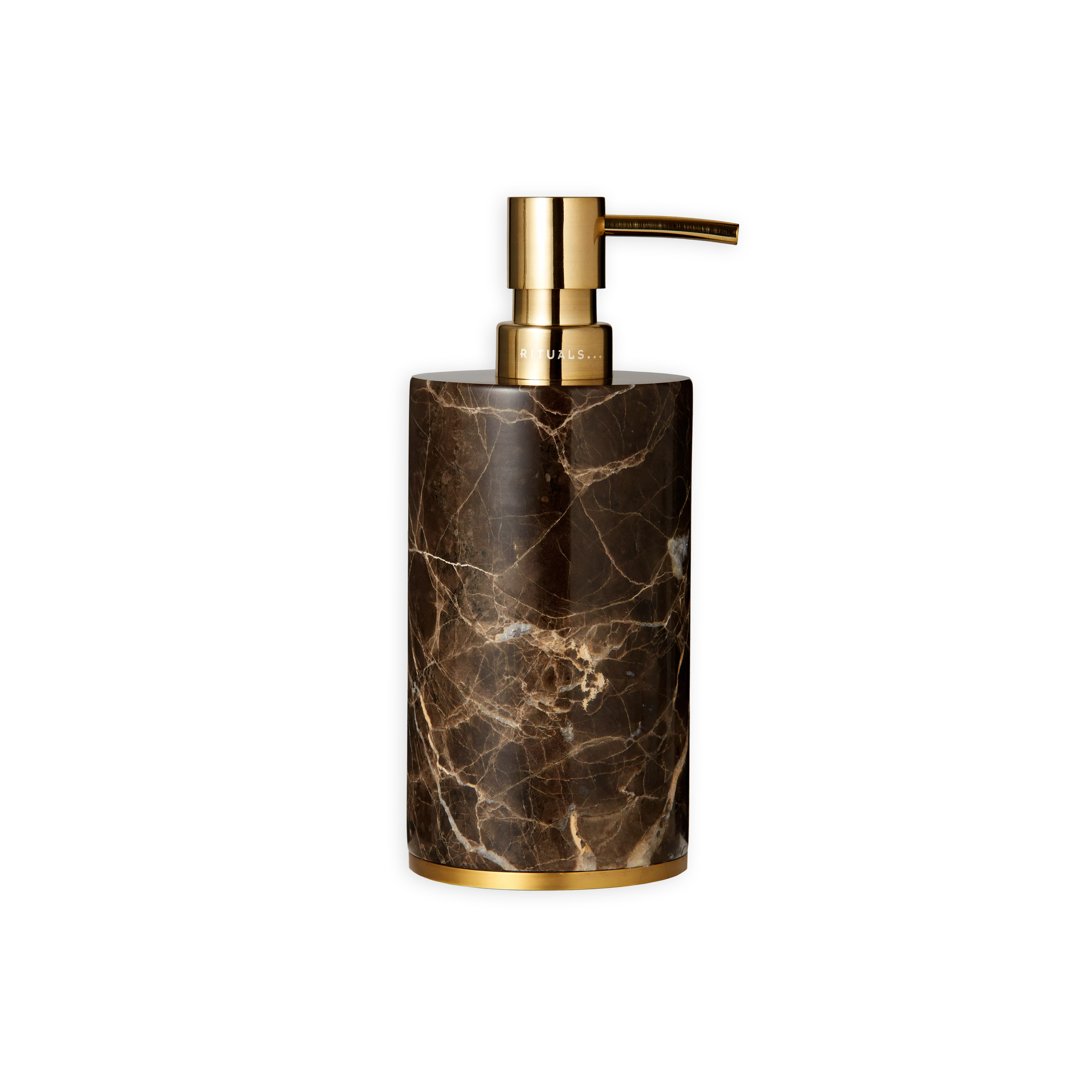Nachfüllbarer Dedaine Seifenspender, houseofrituals, Braun, 85 % Marmor, 10 % Acrylnitril-Butadien-Styrol, 5 % Zinklegierung, RITUALS