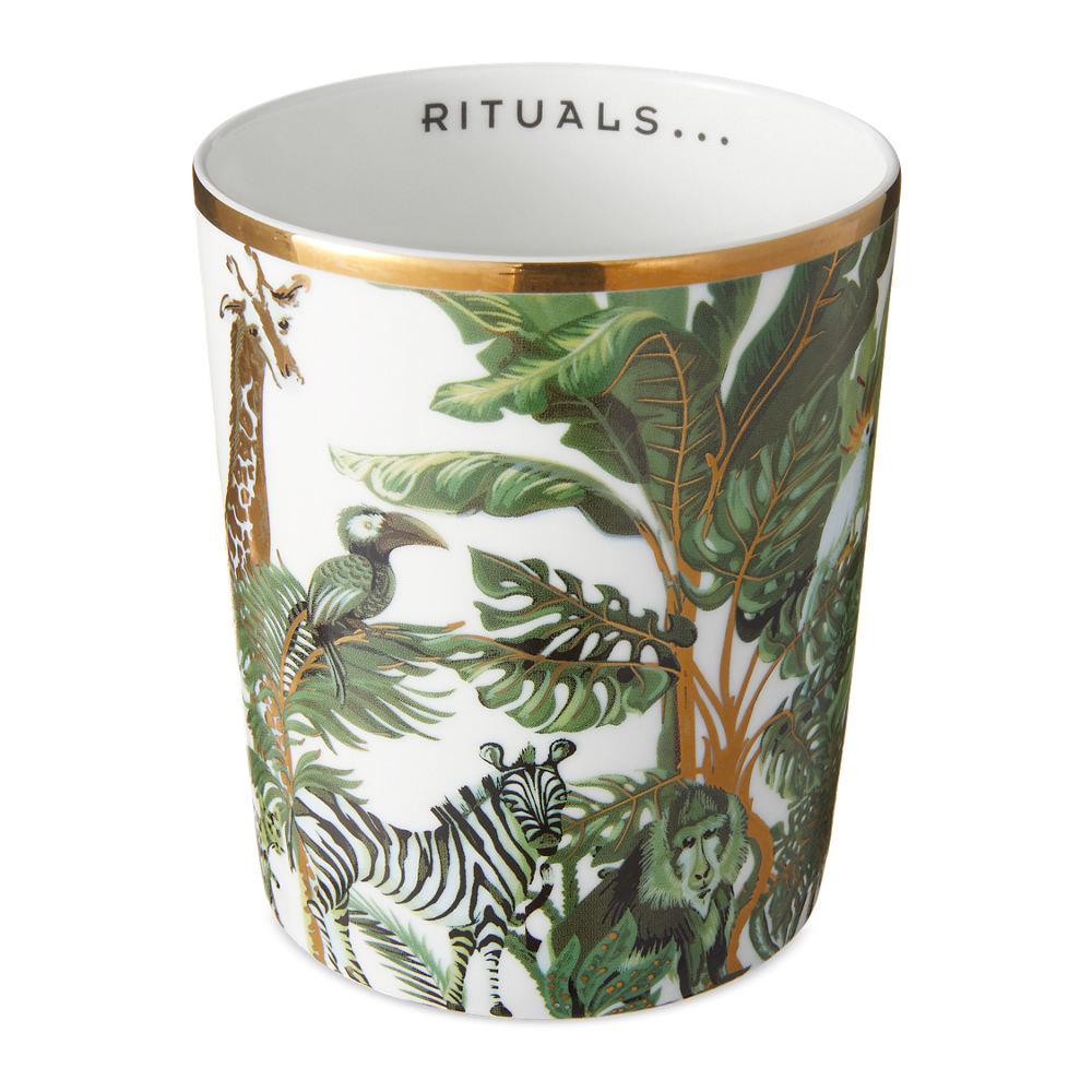 Private Collection Accessories, Luxury Candle Holder - Green Jungle