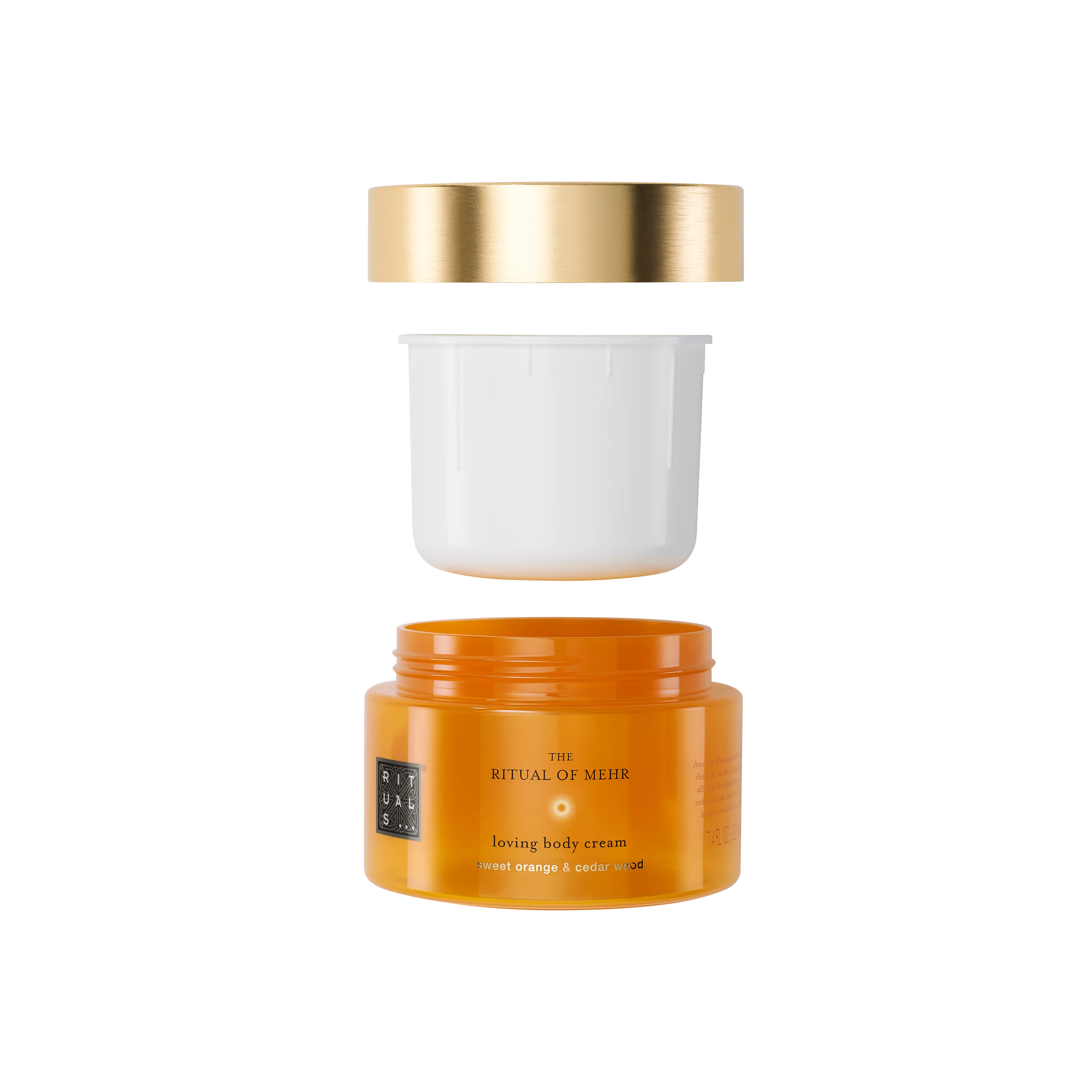 recarga de creme de corpo rico e nutritivo, mehr, Laranja, 220 ml, RITUALS