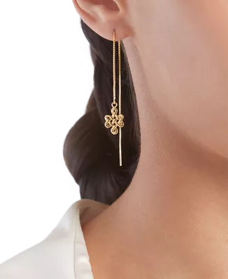 gold plated infinity earrings