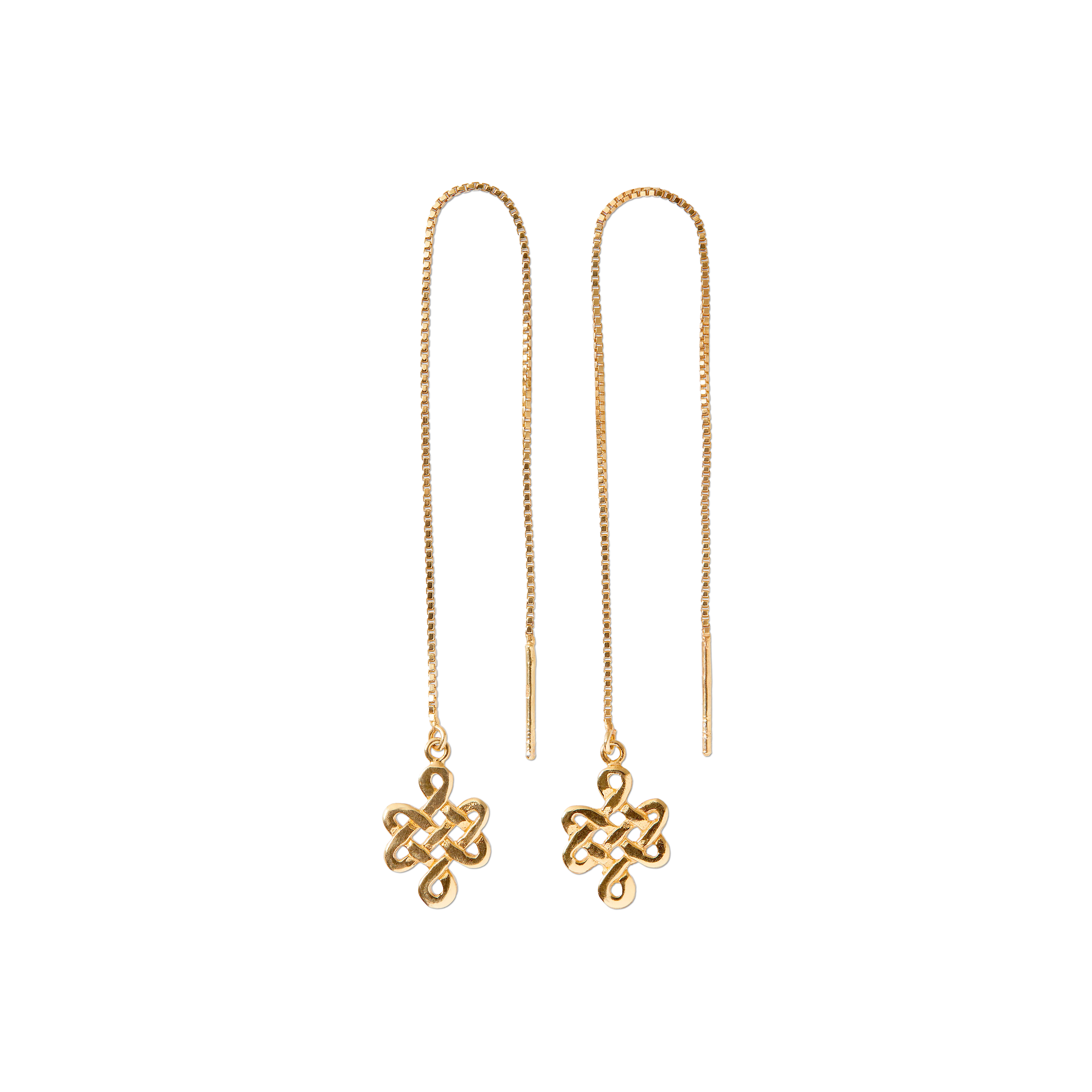 Vergoldete Ohrringe mit Endlosknoten, houseofrituals, Gold, 925er Sterlingsilber, mit 18-karätigem Gold beschichtet, RITUALS