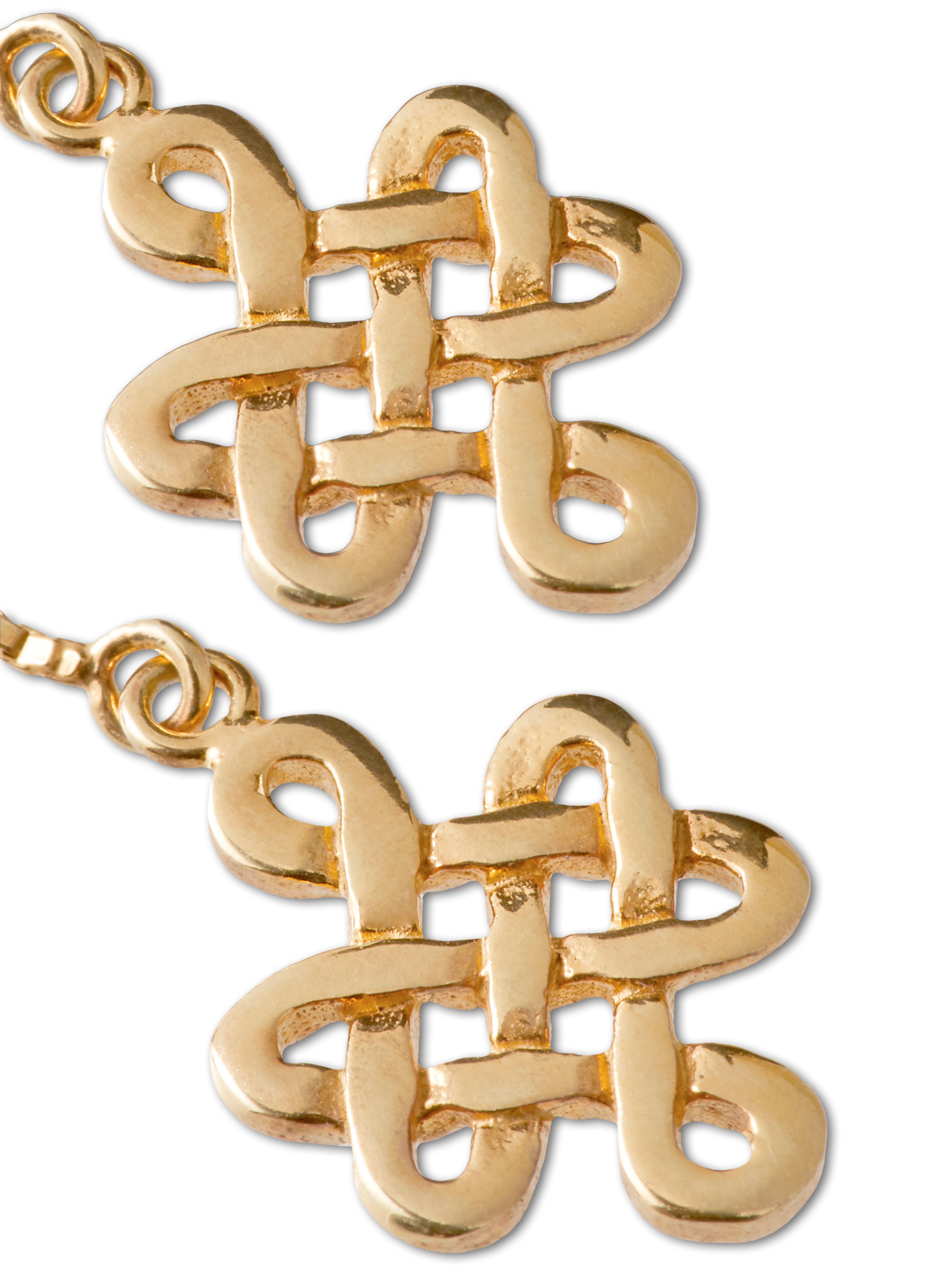 Infinity Chain Earrings Gold Plated