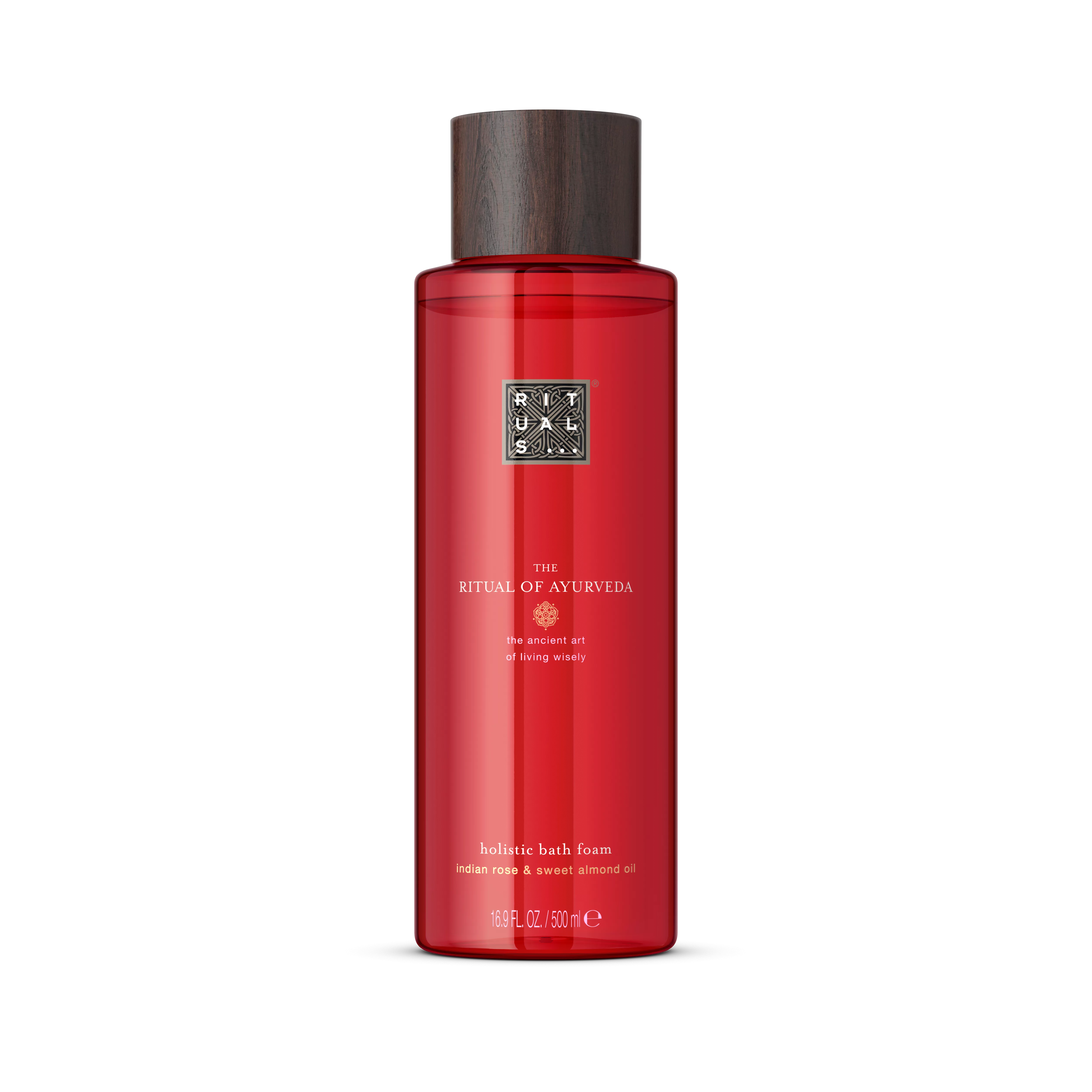 raminamosios vonios putos, ayurveda, Raudona, 500 ml, RITUALS