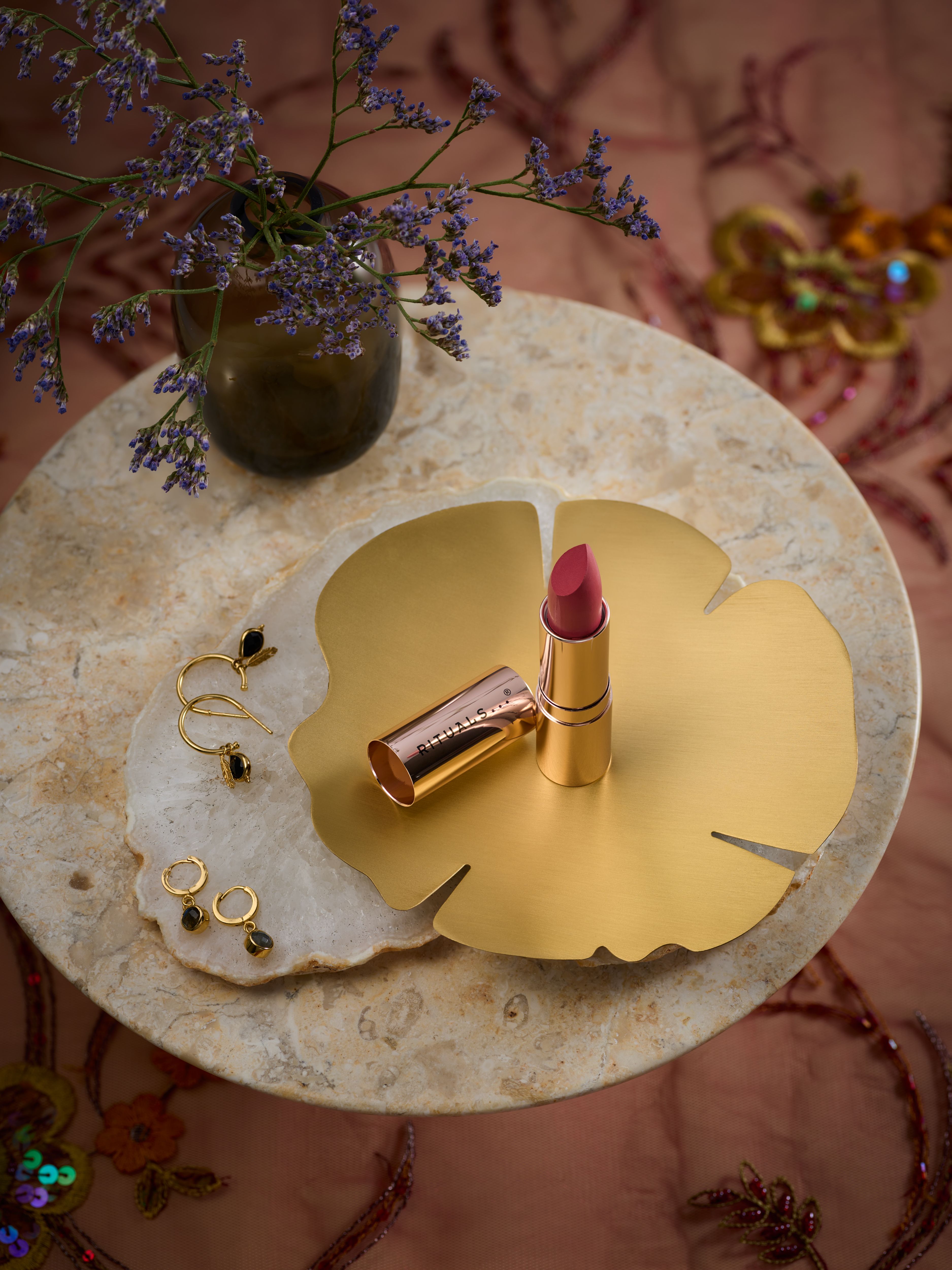 Miracle Lipstick - Nude Kiss Lifestyle with Product