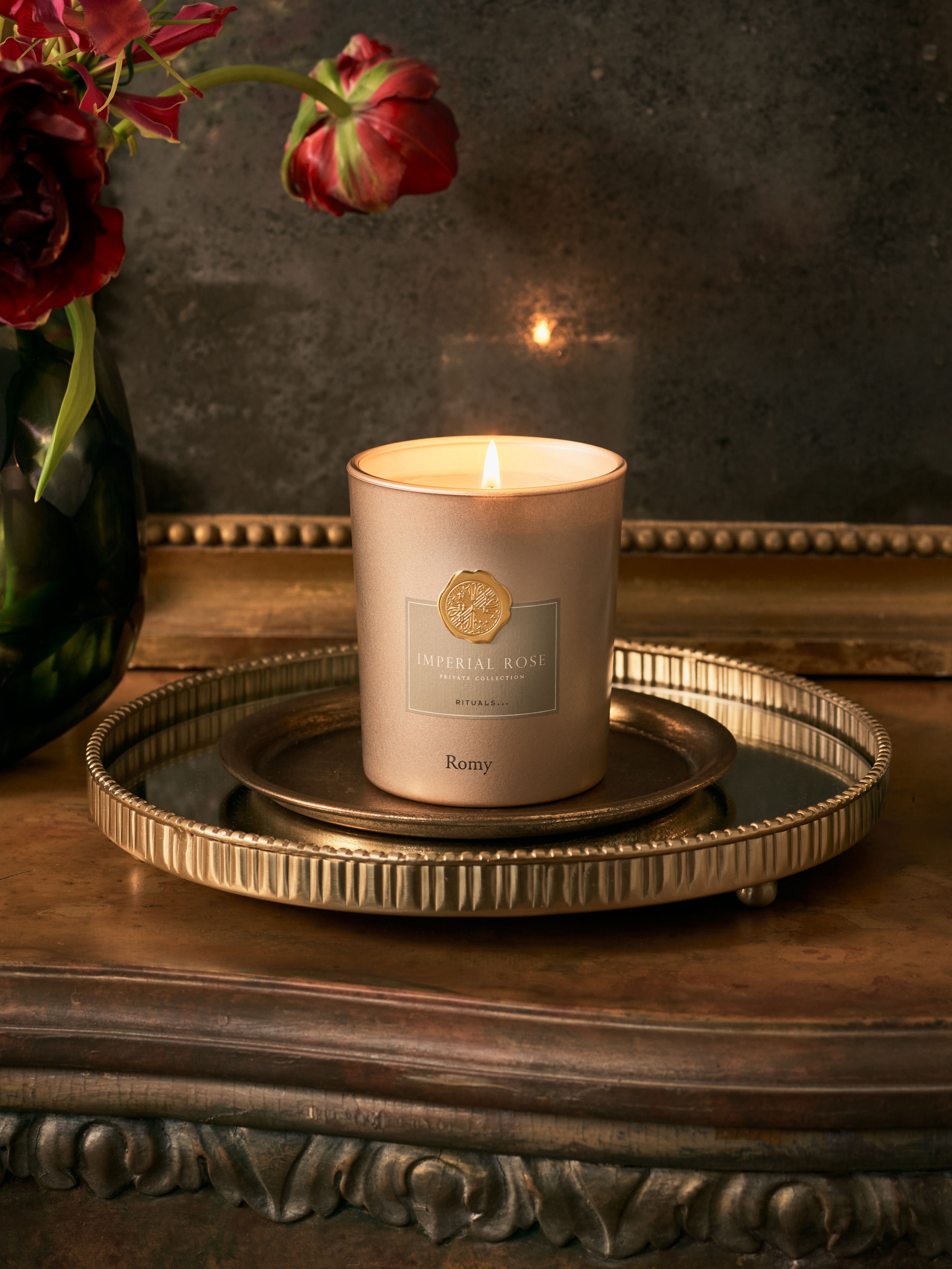 Sweet Jasmine Scented Candle 360g Lifestyle with Product
