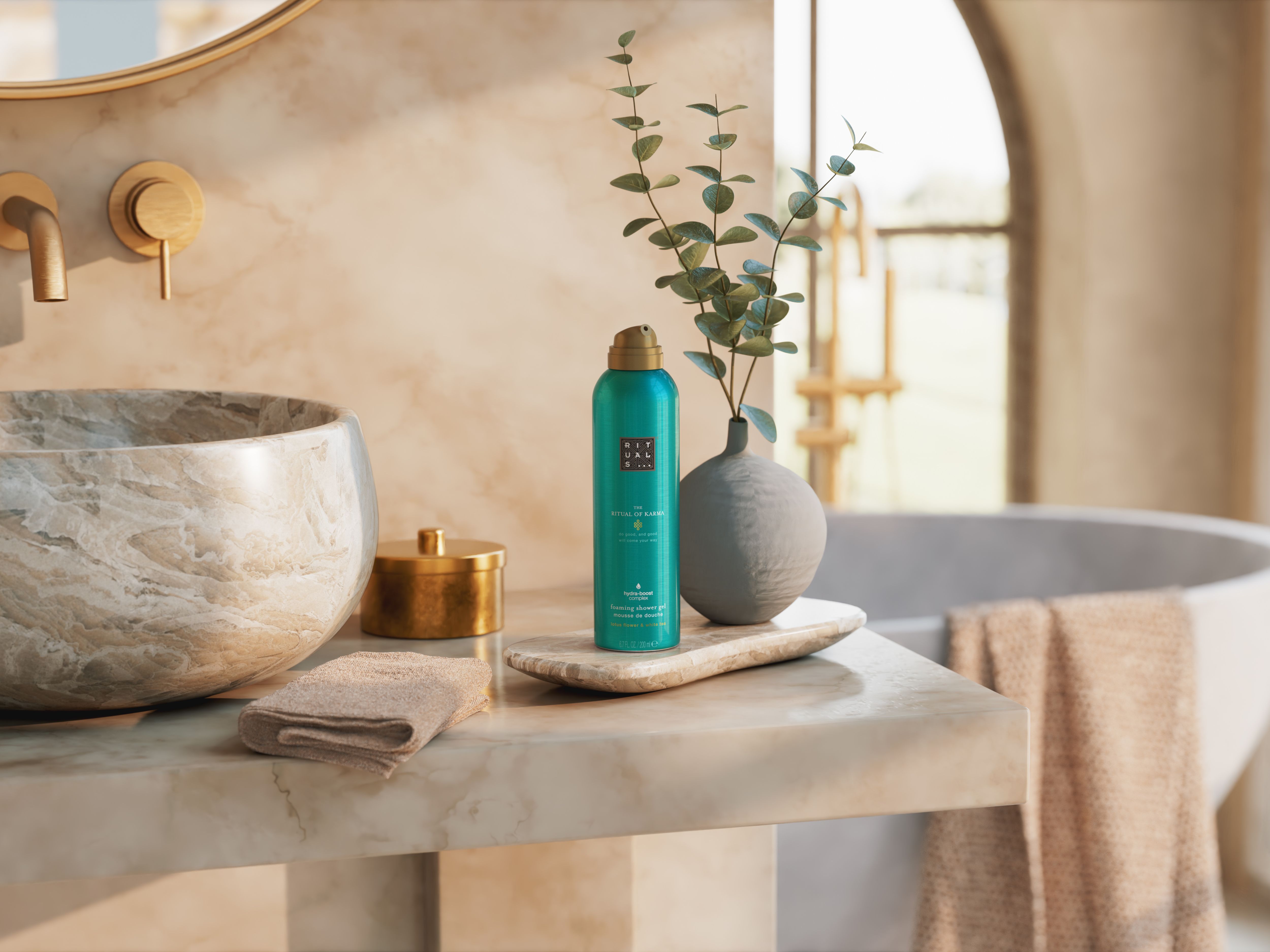 The Ritual of Karma Foaming Shower Gel